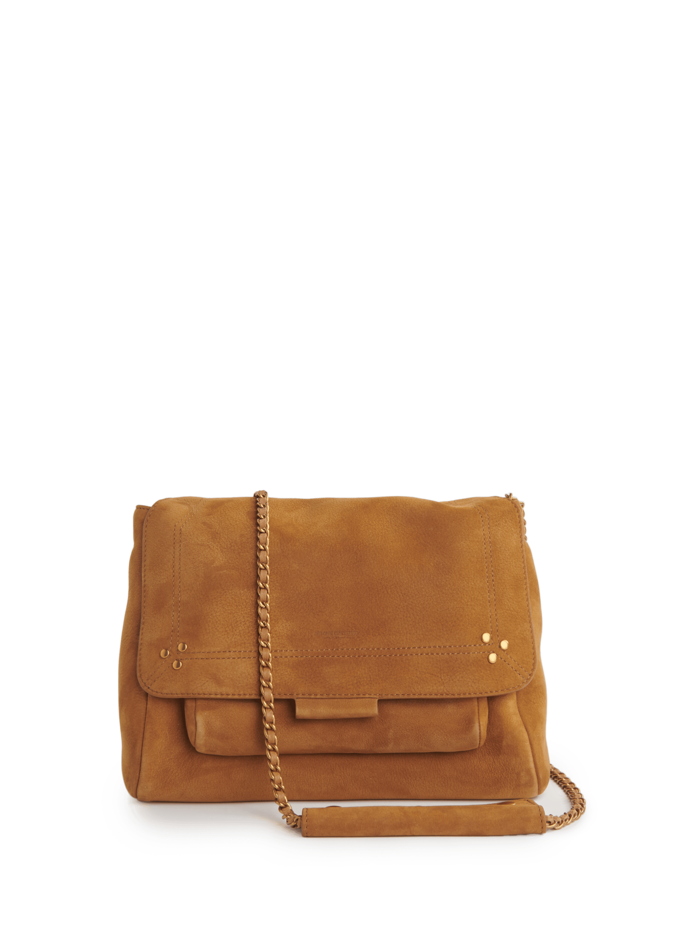 Sac à andoulière Lulu L en cuir de taurillon JÉRÔME DREYFUSS Marron