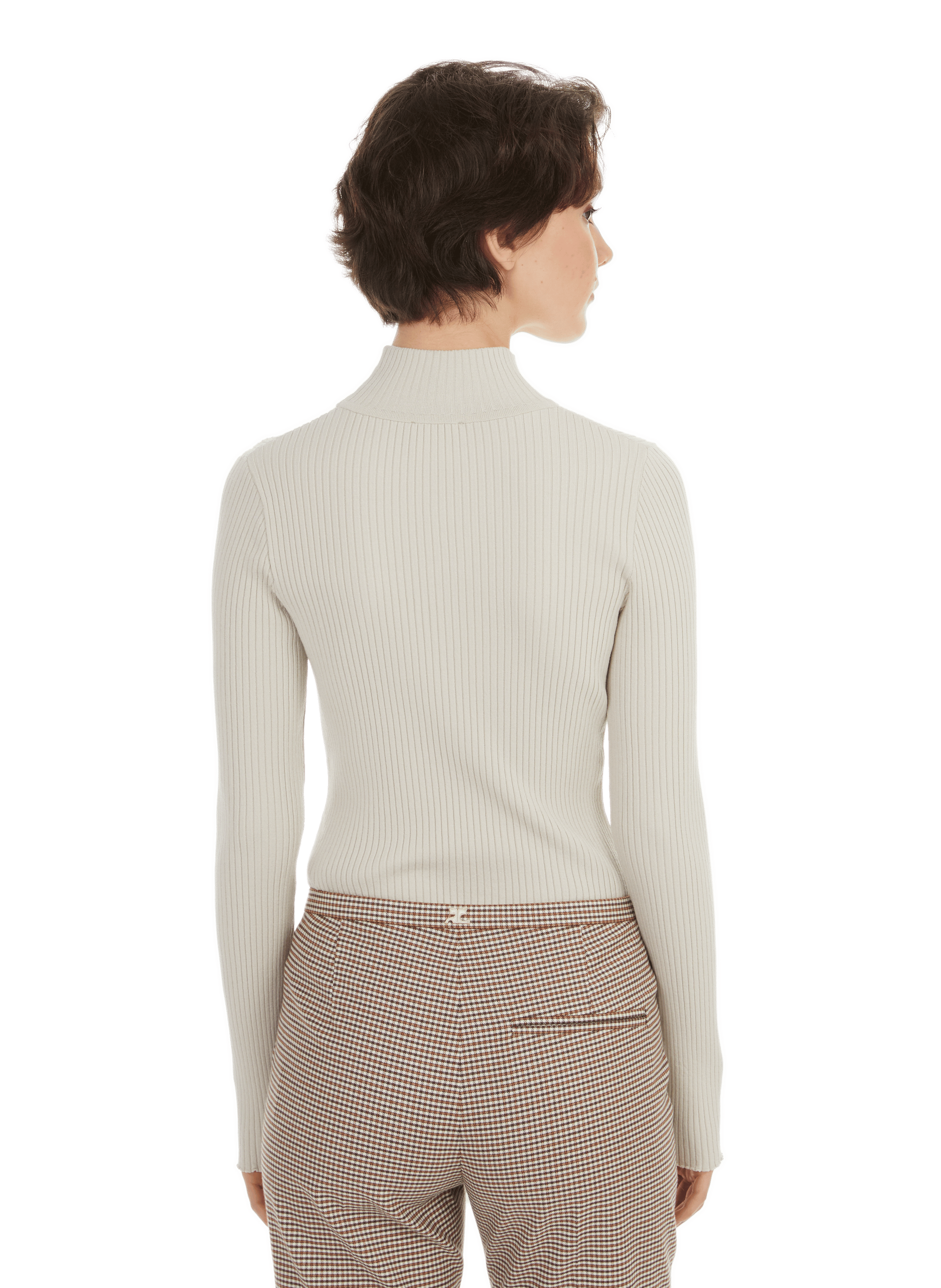 Ribbed jumper COURRÈGES Beige