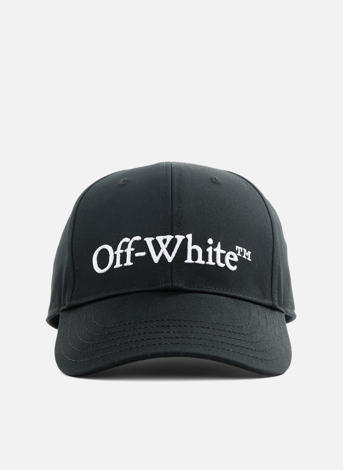 Cotton logo baseball cap OFF-WHITE