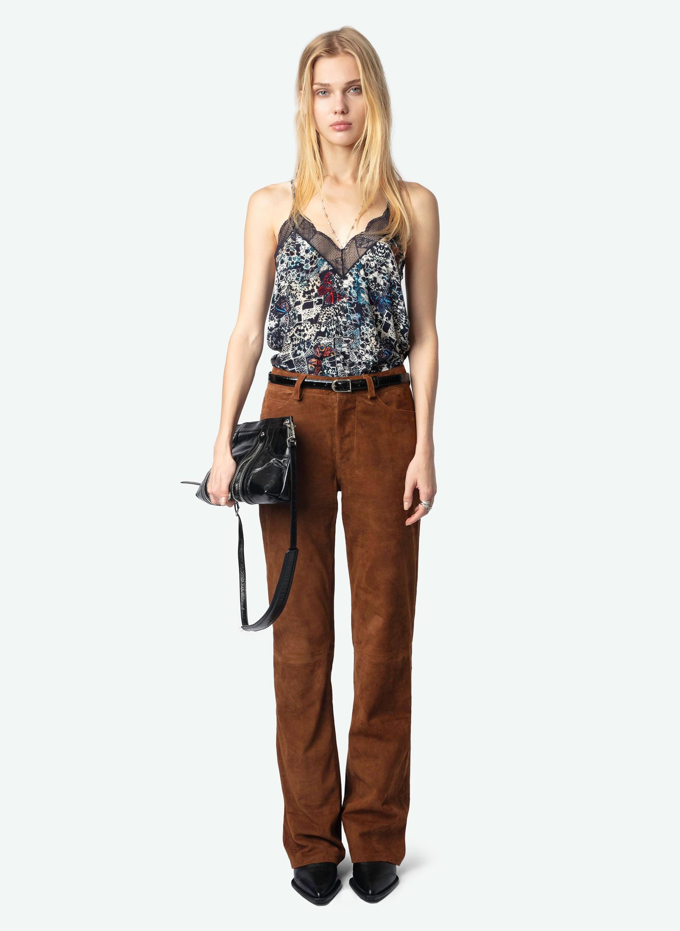 Caraco imprimé à dentelle christy ZADIG&VOLTAIRE Bleu