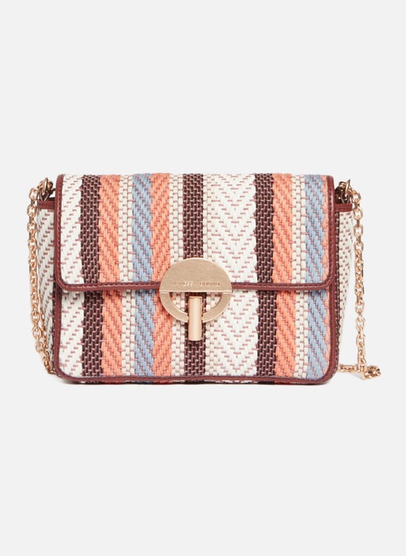 Moyen sac moon en cuir tressé Multicolore by VANESSA BRUNO VANESSA BRUNO Moyen sac moon en cuir tressé Multicolore