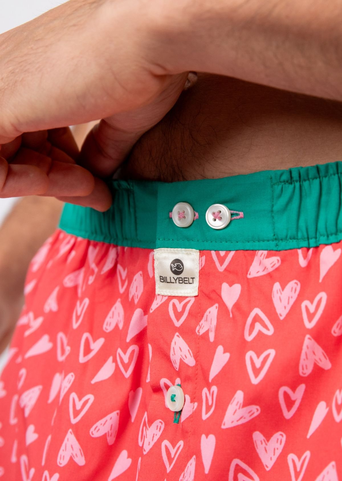 Caleçon en coton biologique BILLYBELT Rouge