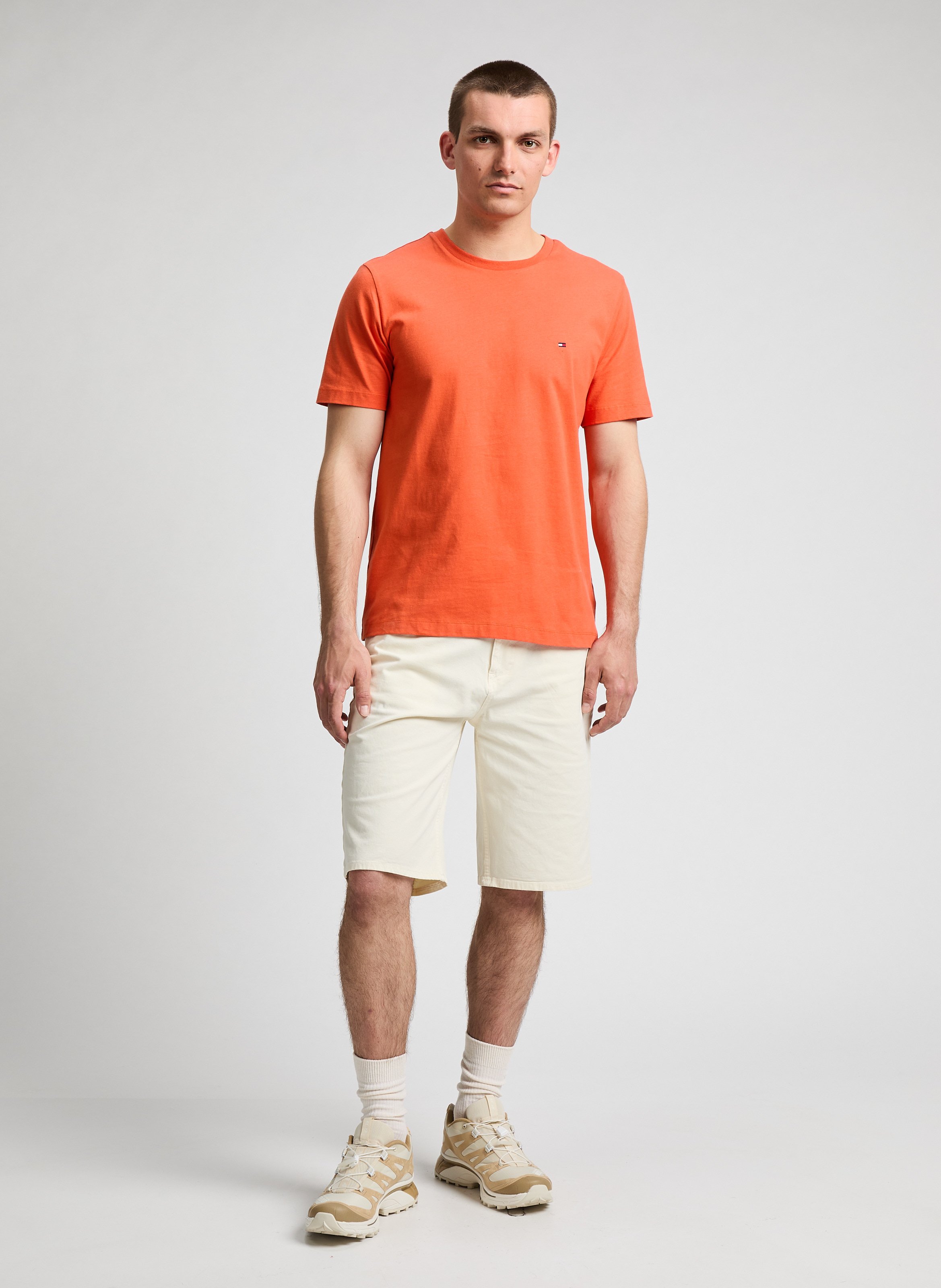 Cotton T-shirt TOMMY HILFIGER Orange