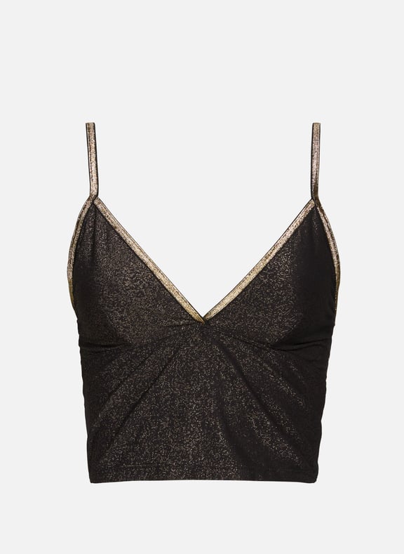 Metallic bustier Black by LA NOUVELLE LA NOUVELLE Metallic bustier Black
