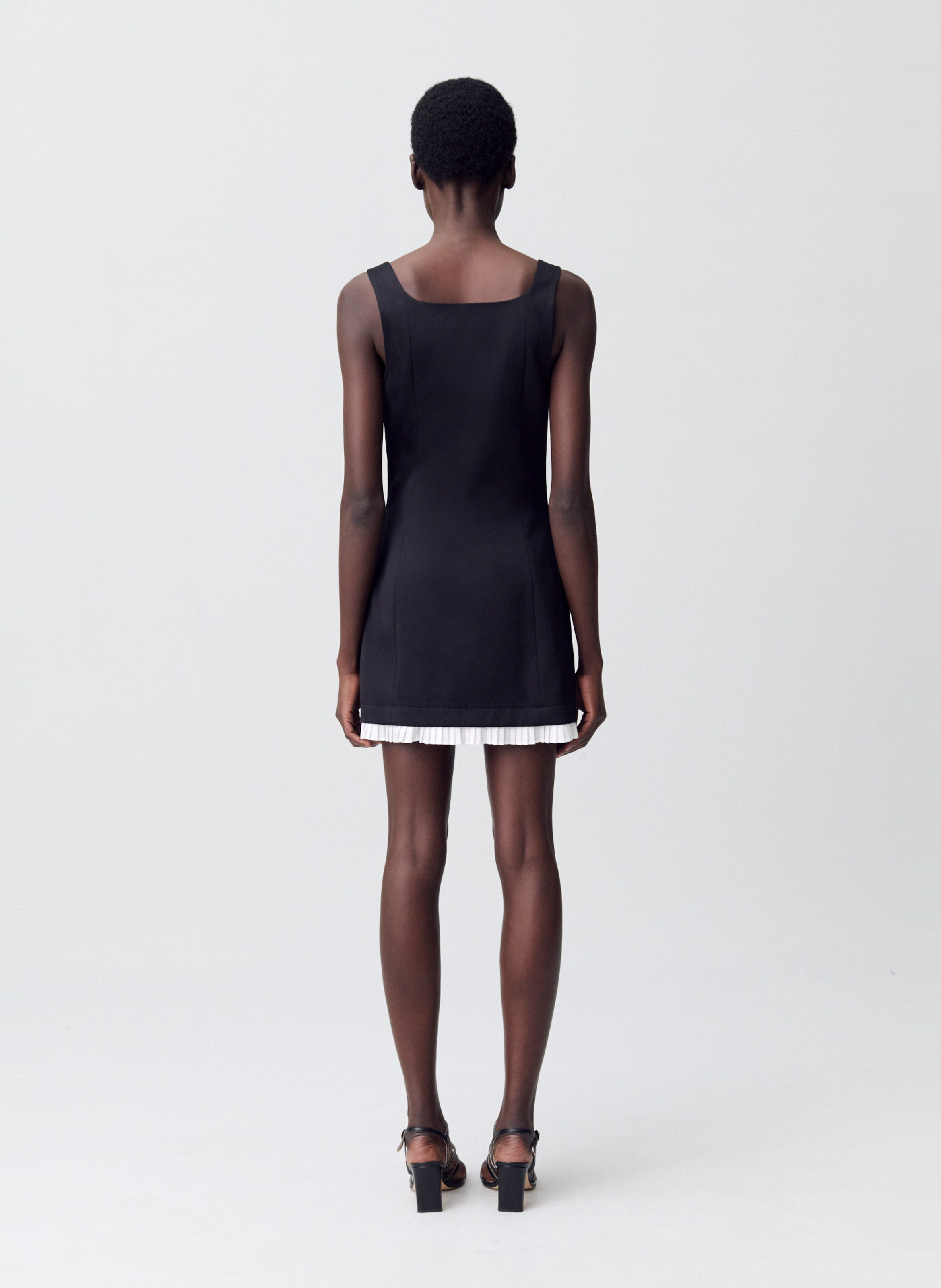 Robe courte unie à nœud ricci CLAUDIE PIERLOT Noir