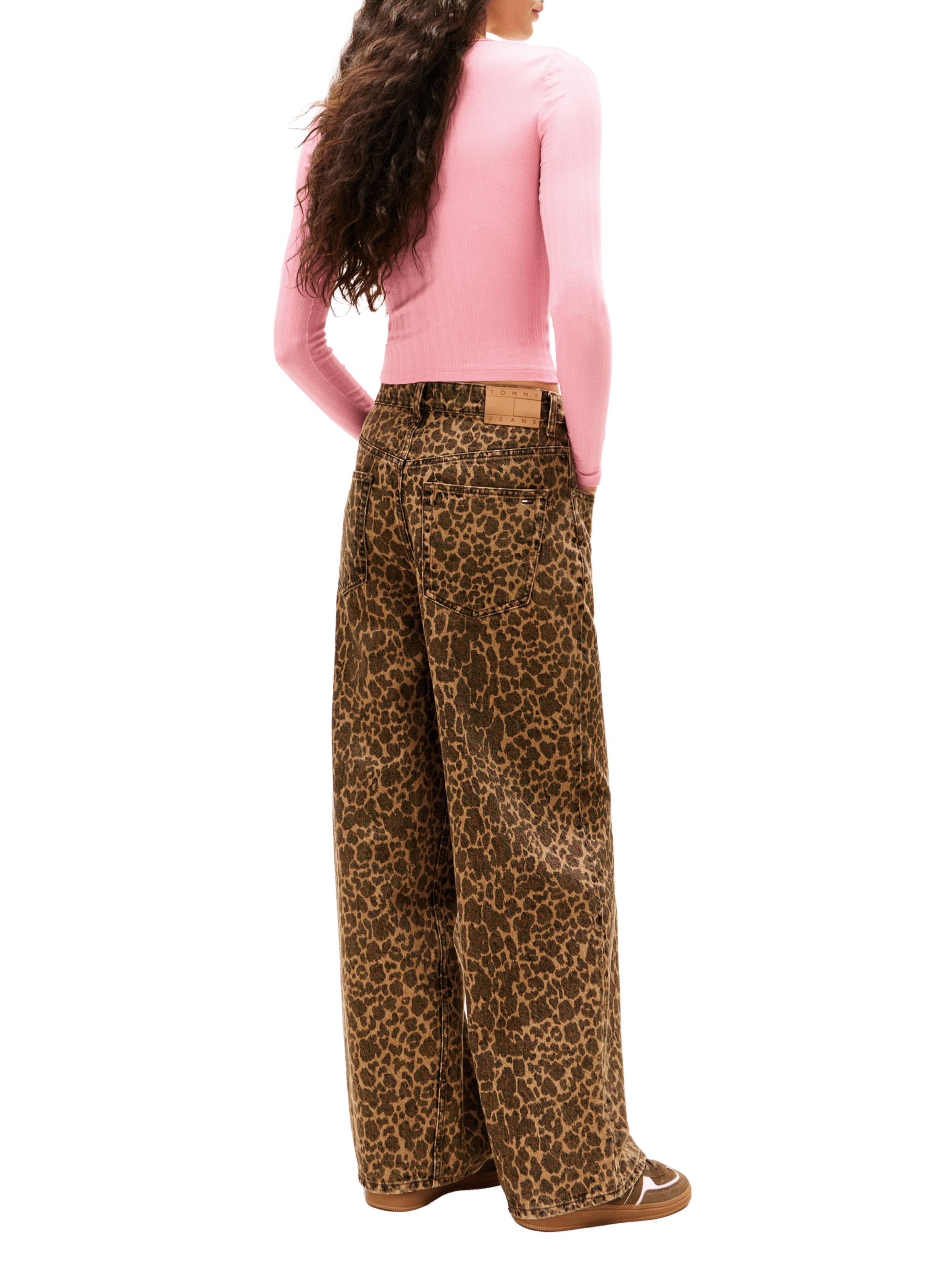 Fitted logo T-shirt TOMMY HILFIGER Pink