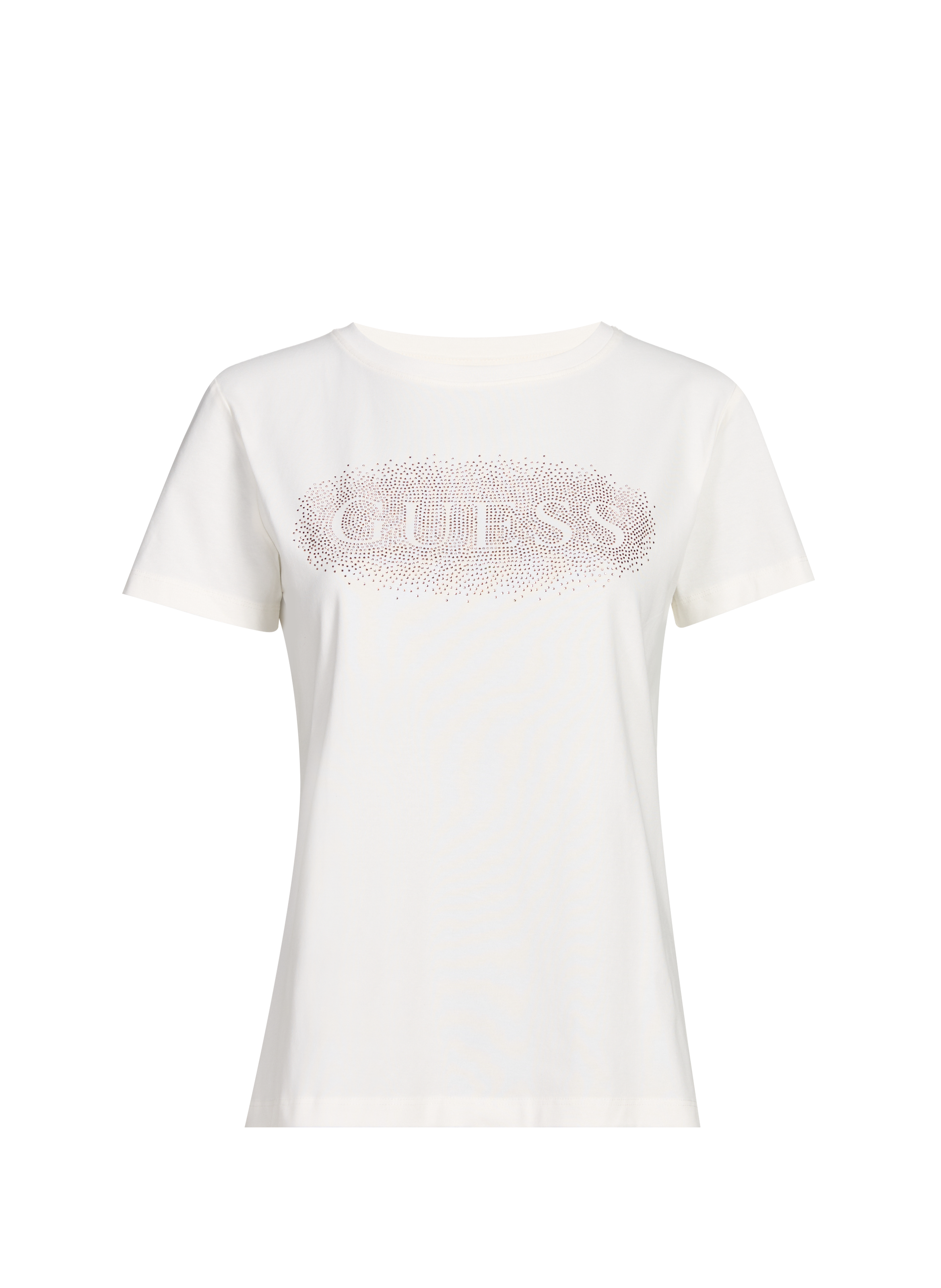 Cotton blend T-shirt GUESS Beige