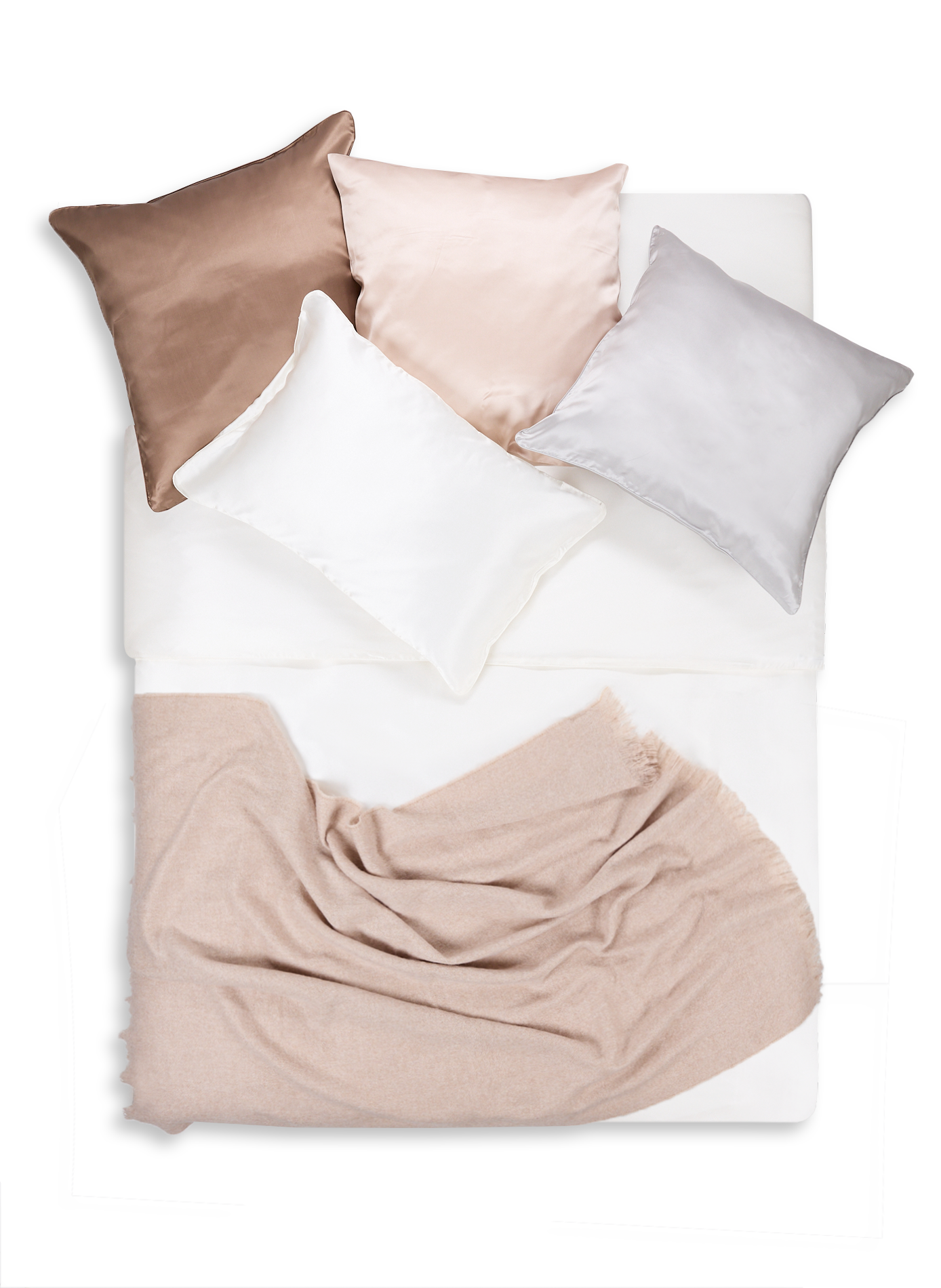 Silk duvet cover AU PRINTEMPS PARIS White