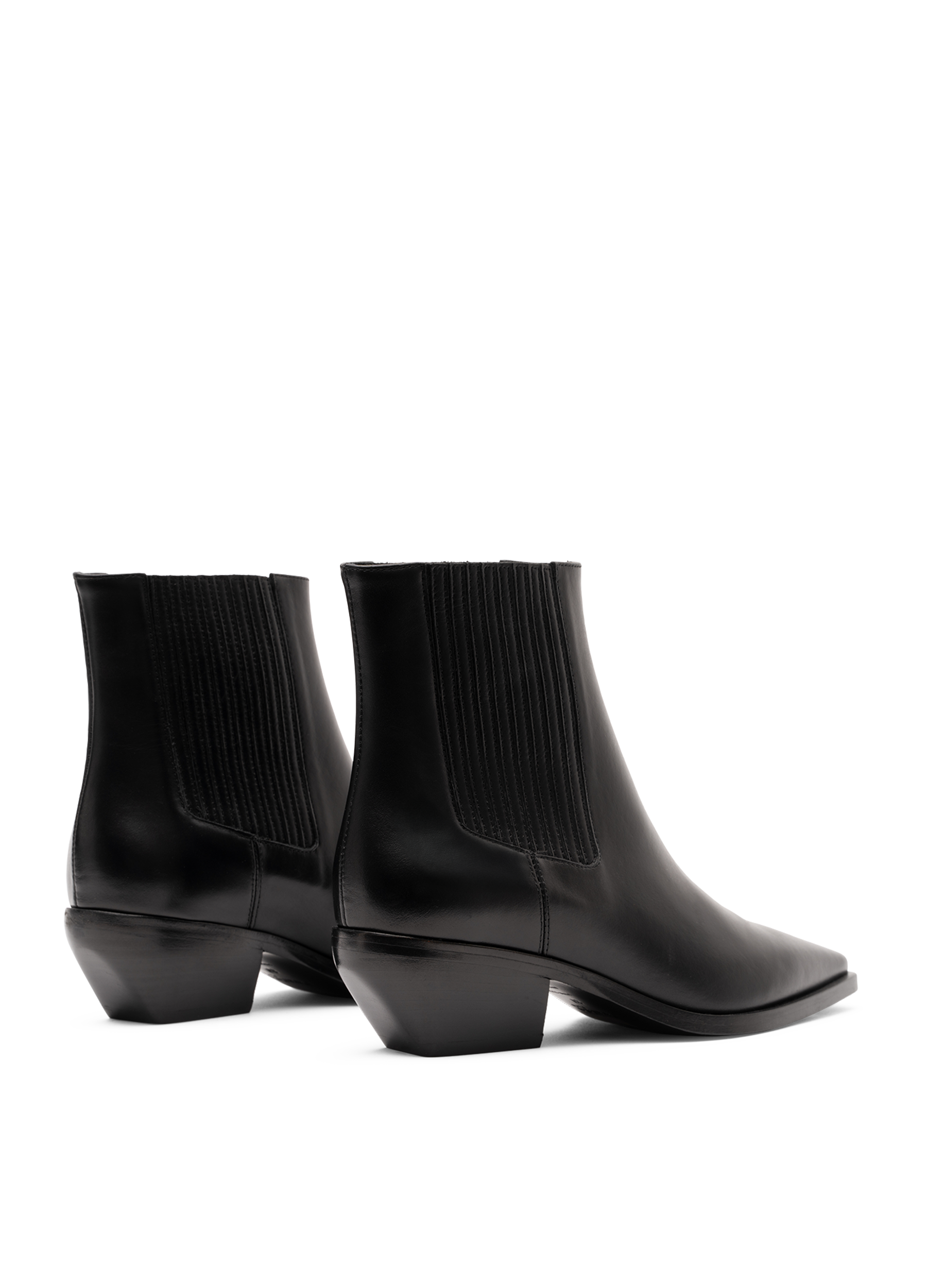 Bottines kira en veau lisse PARALLELE Noir