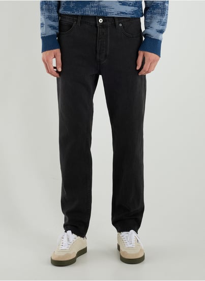 Tapered Jeans aus Baumwolle HUGO BLUE Tapered Jeans aus Baumwolle HUGO BLUE