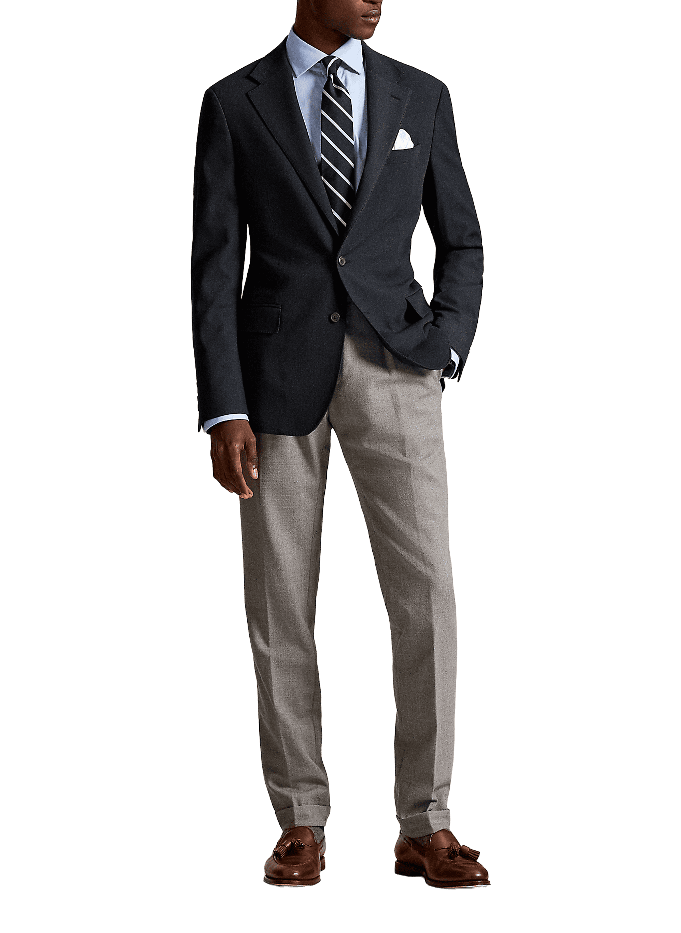 Blazer cintré col tailleur POLO RALPH LAUREN Bleu