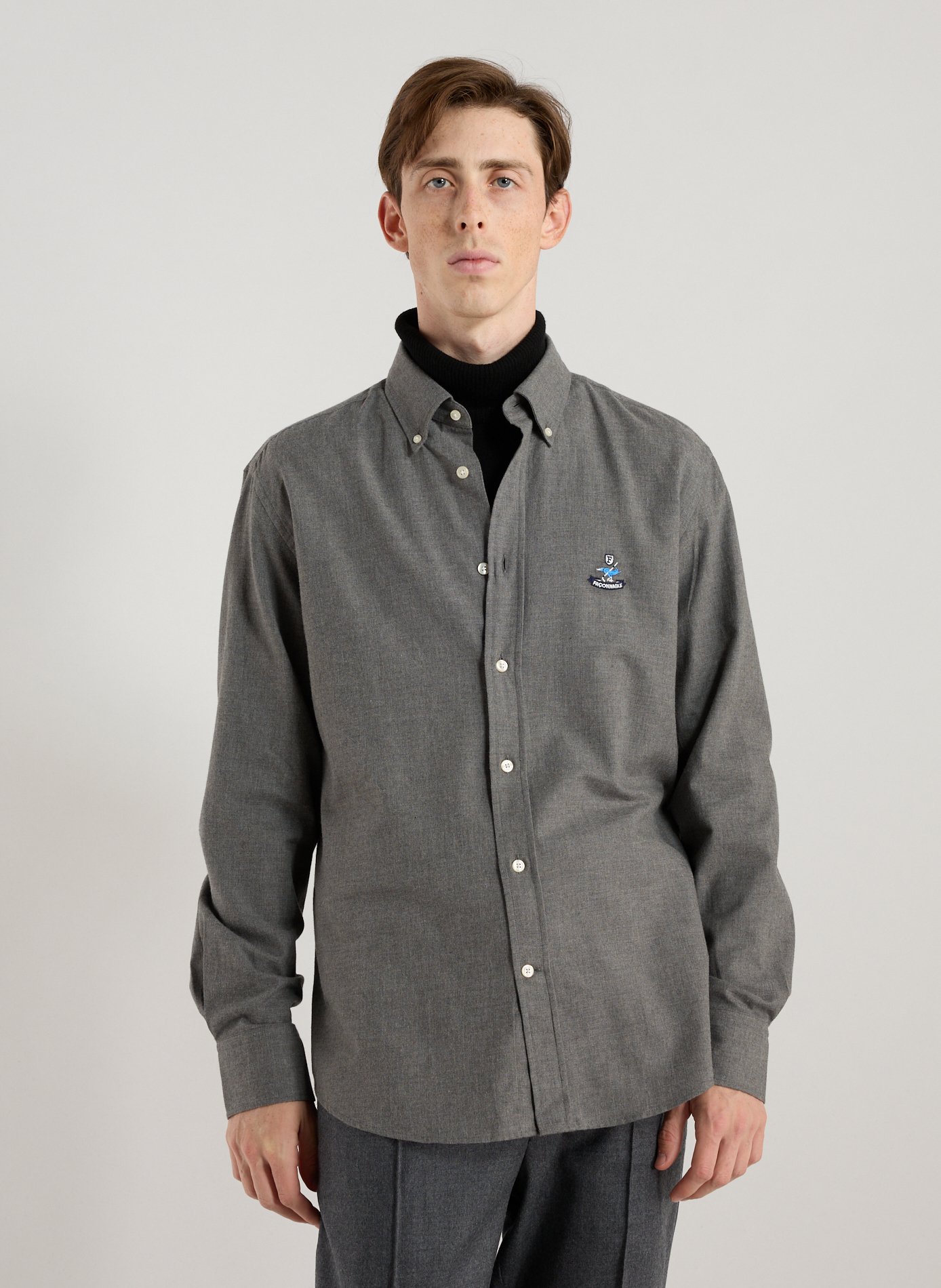 FACONNABLE  Cotton shirt Grey