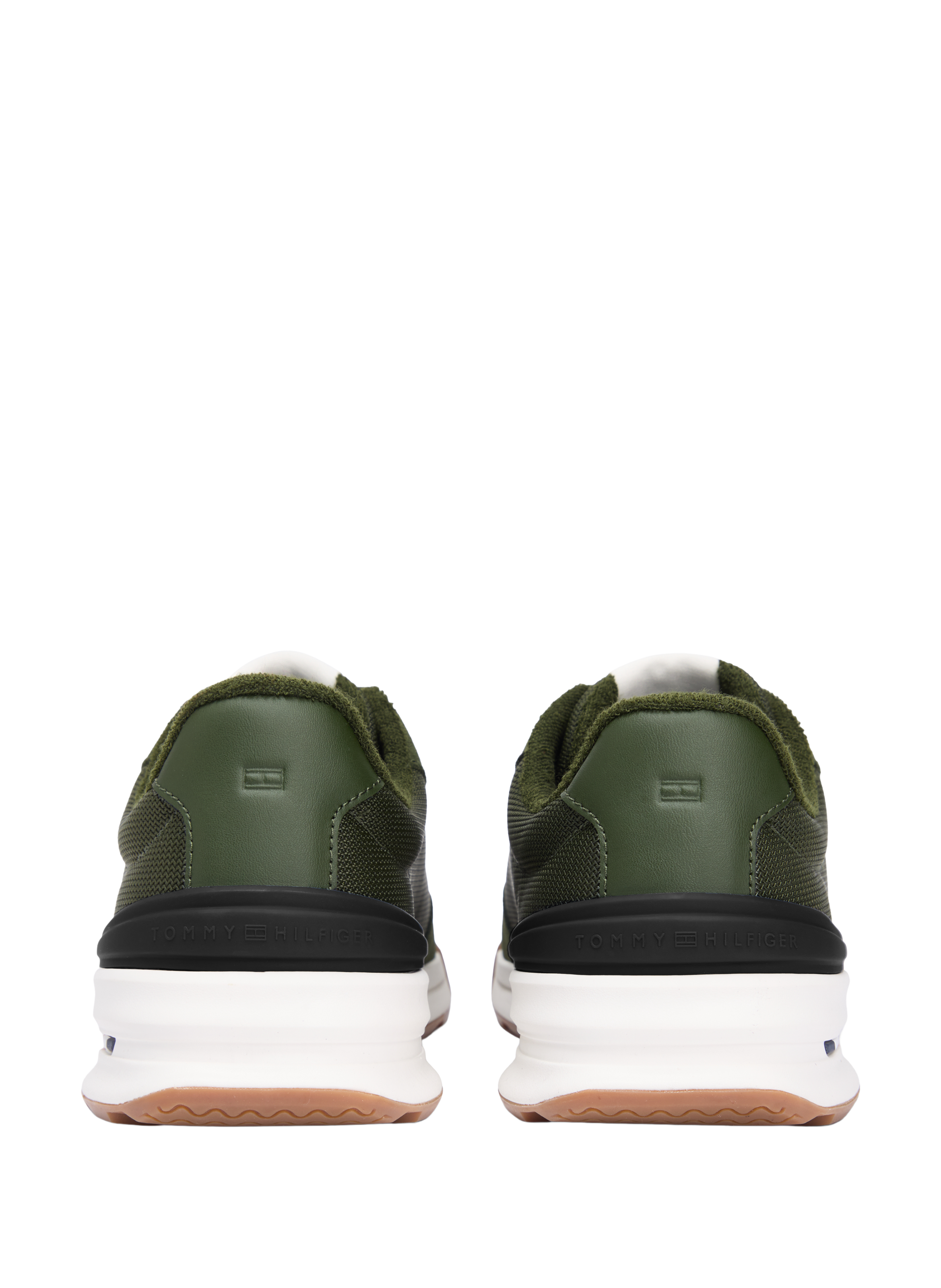 Basket bi matière avec lacet TOMMY HILFIGER Kaki