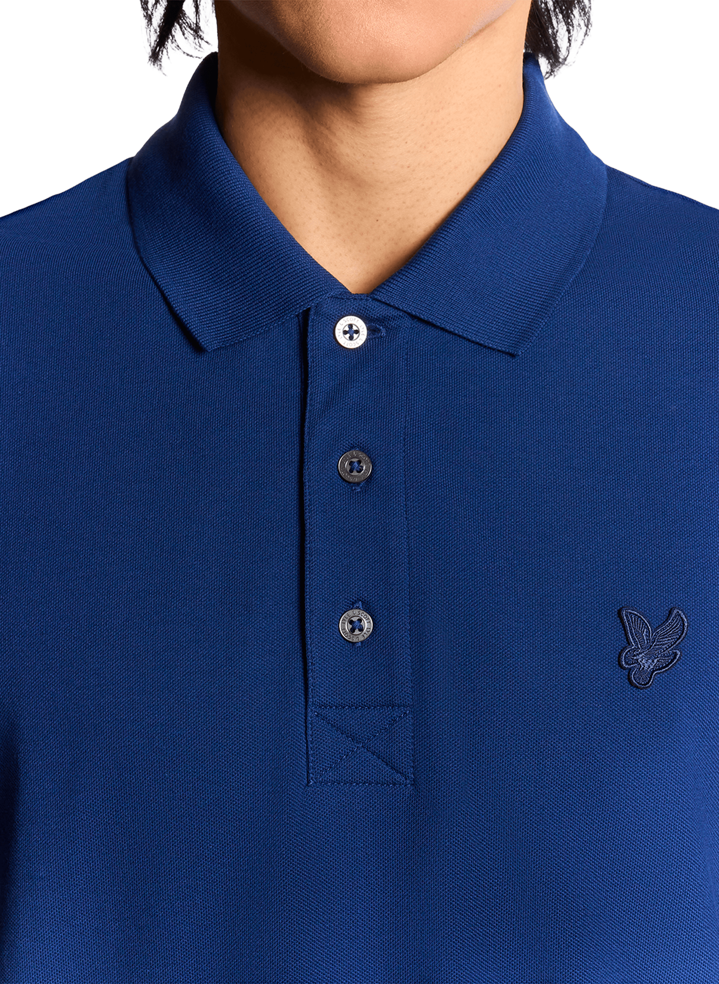 Polo en coton mélangé LYLE & SCOTT Bleu