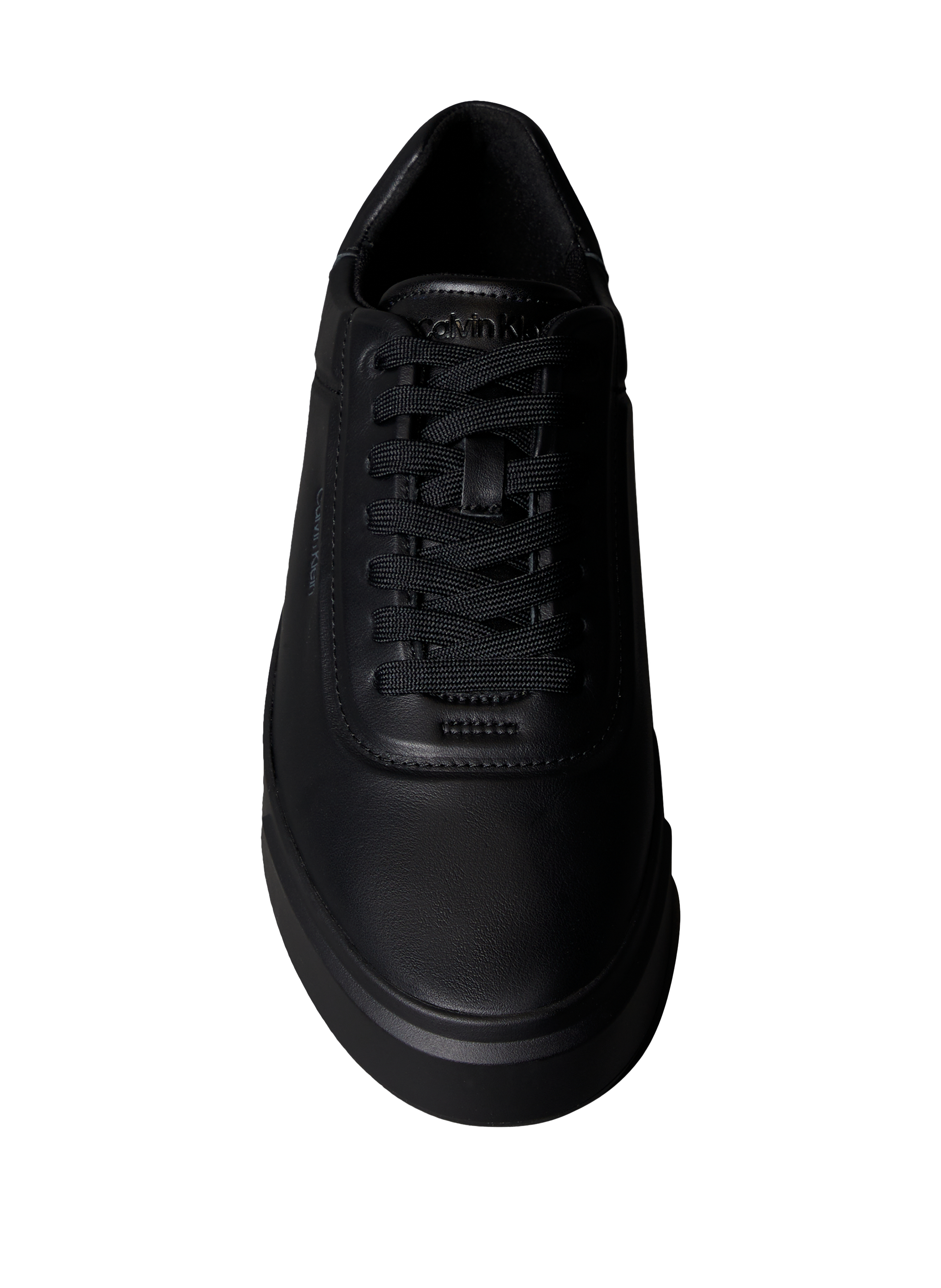 Baskets basses en cuir CALVIN KLEIN Noir