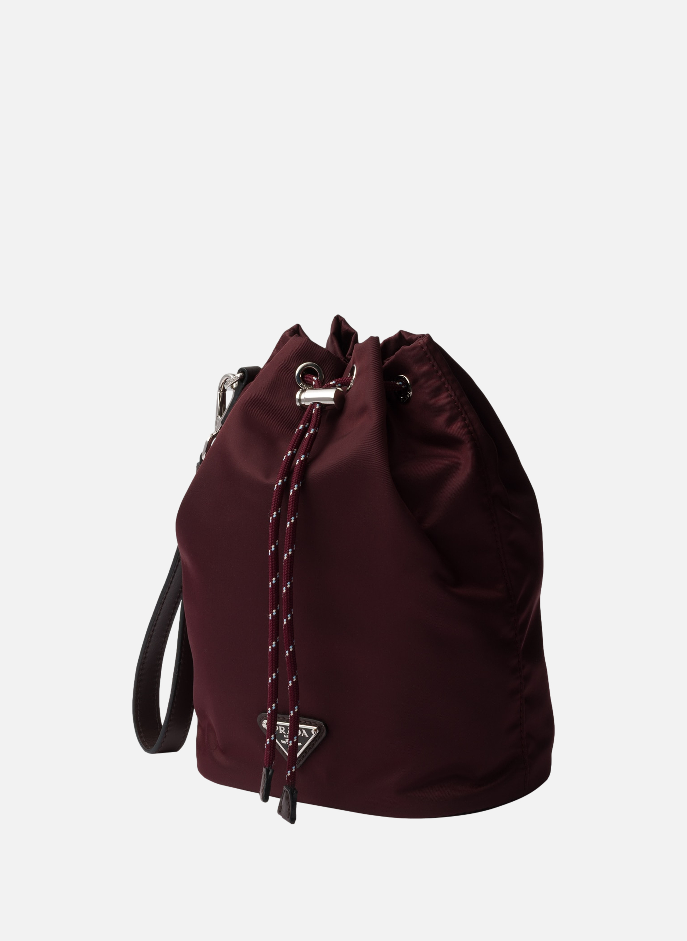 Pochette prada speedrock en re-nylon et cuir PRADA Rouge