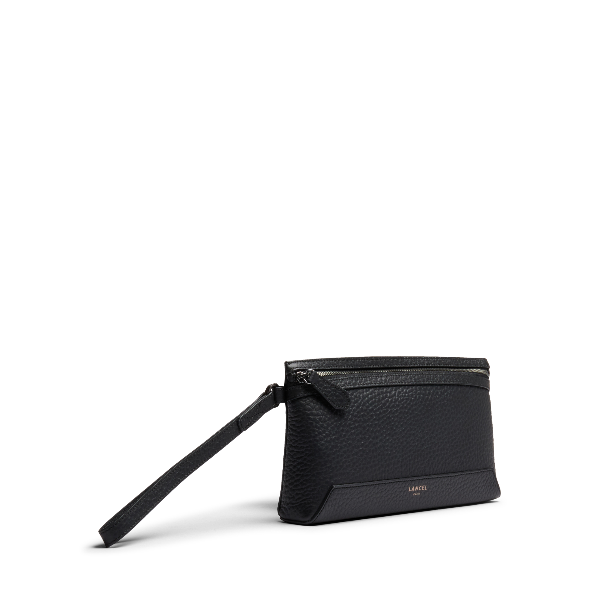 Pochette zippée s milo de lancel en cuir LANCEL Noir