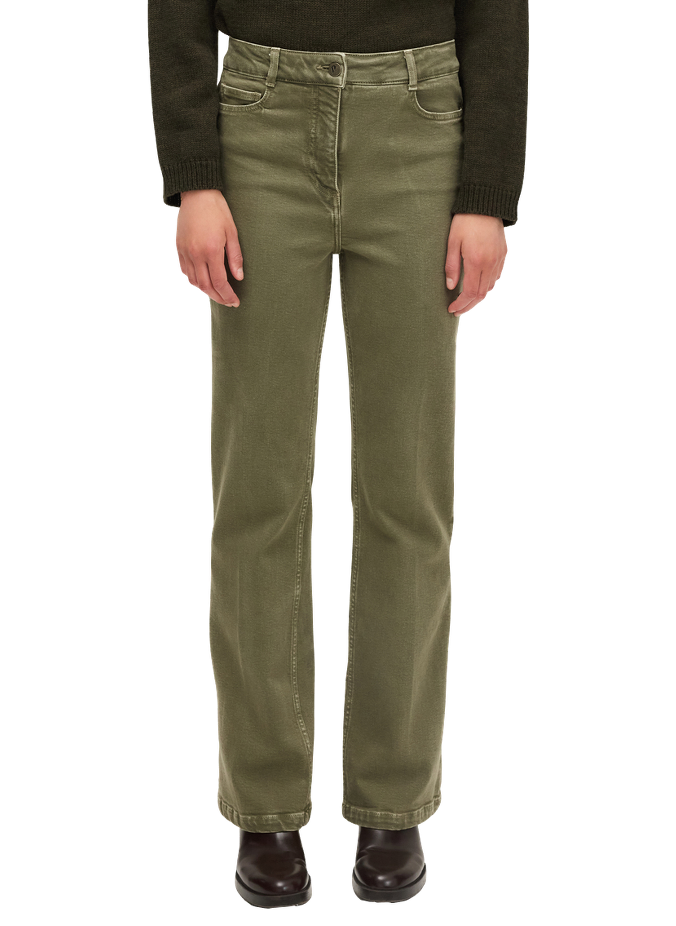 Jean large effet vieilli - carina PABLO Vert