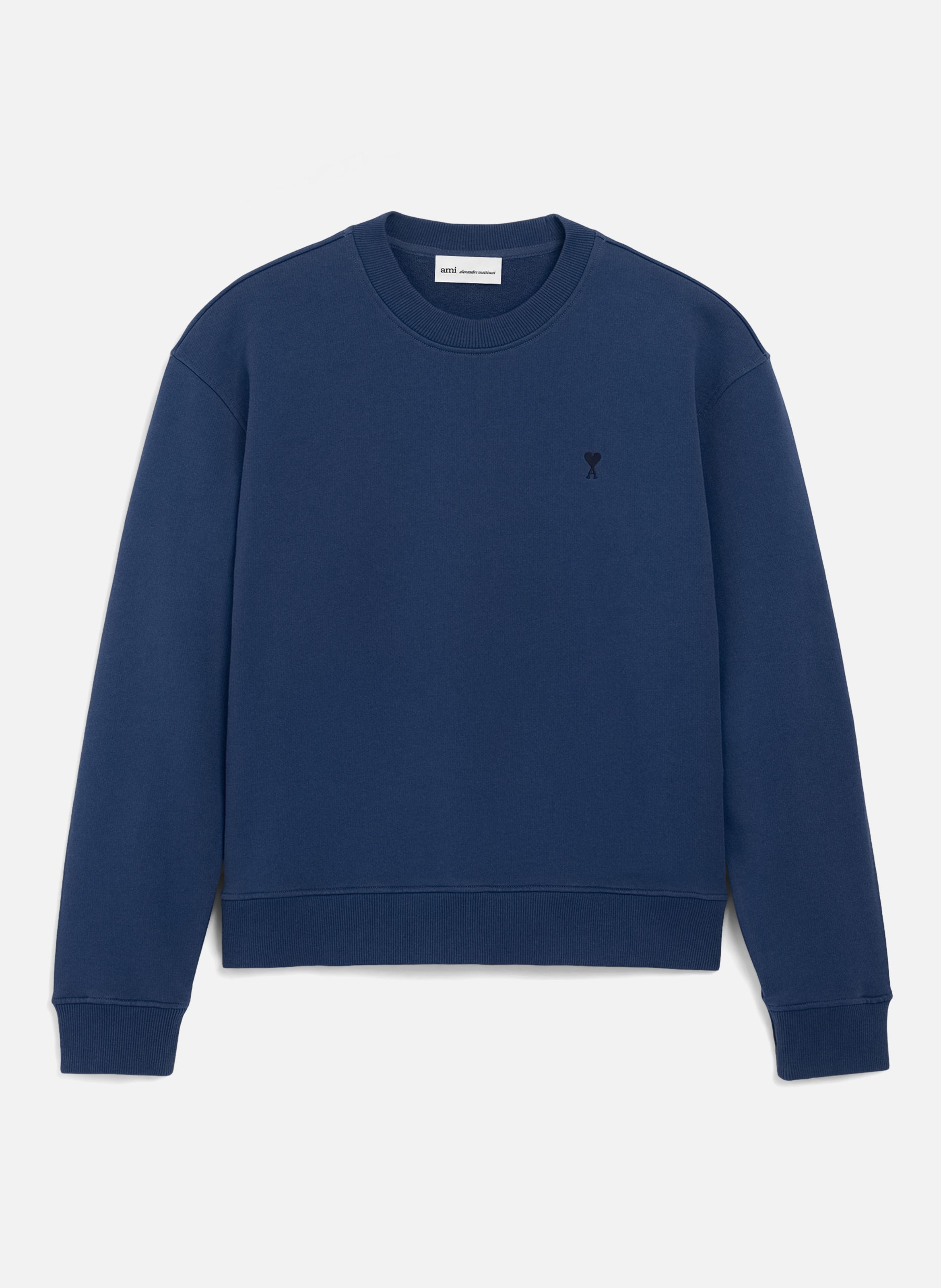 Sweatshirt ami de coeur en coton AMI PARIS Bleu