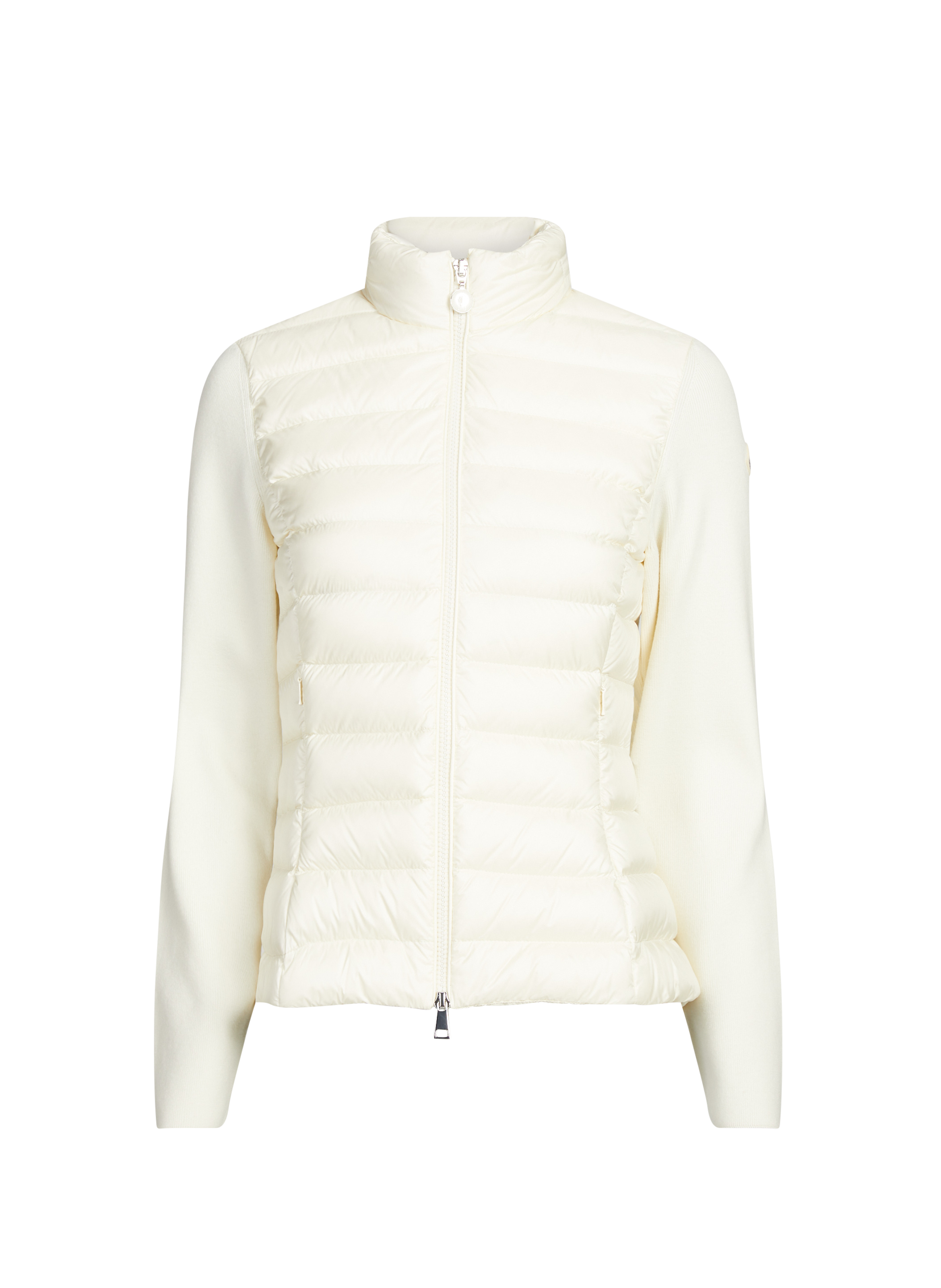 Cardigan cintré à capuche amovible MONCLER Blanc