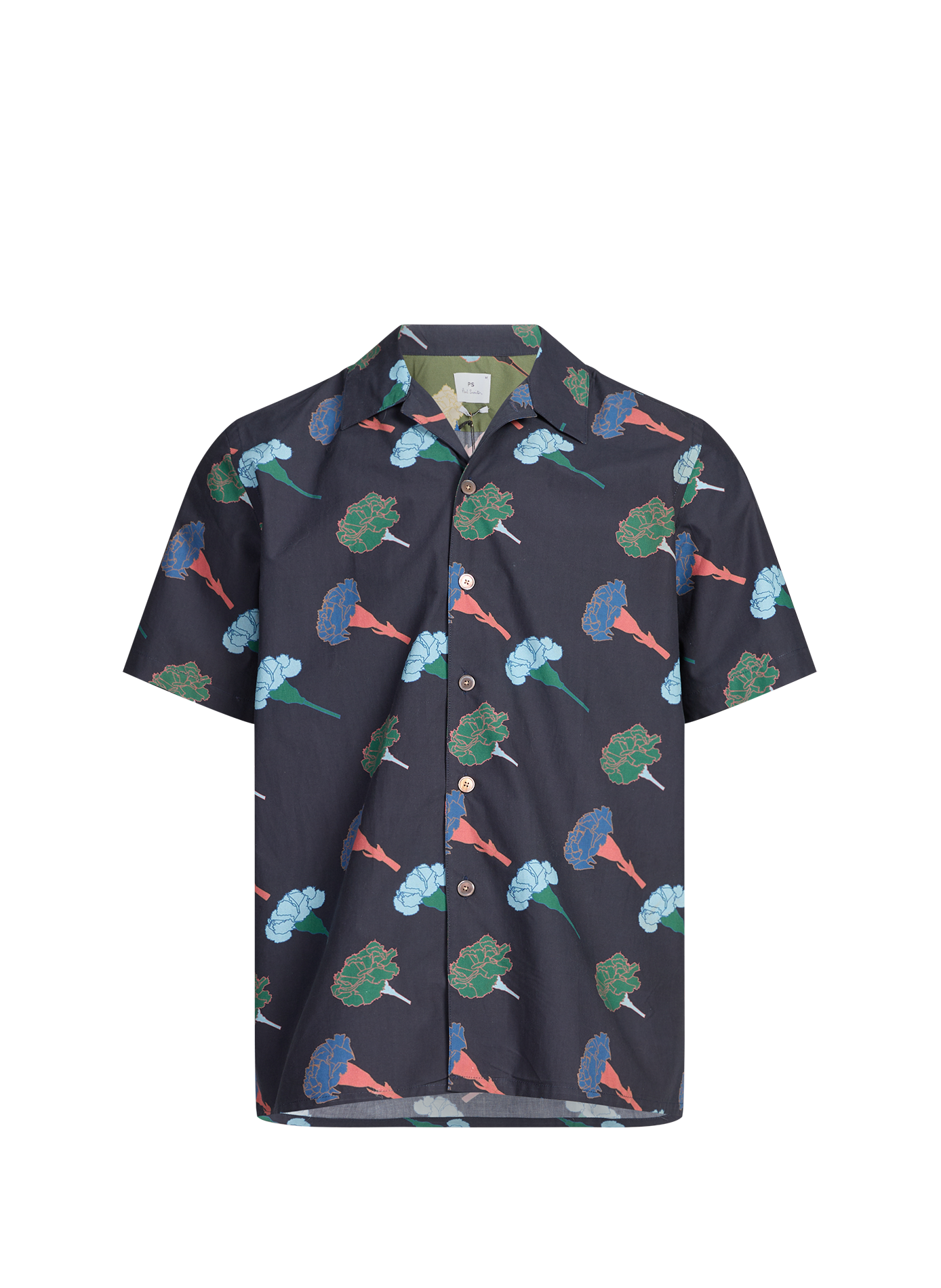 Chemise à motif en coton PAUL SMITH Bleu