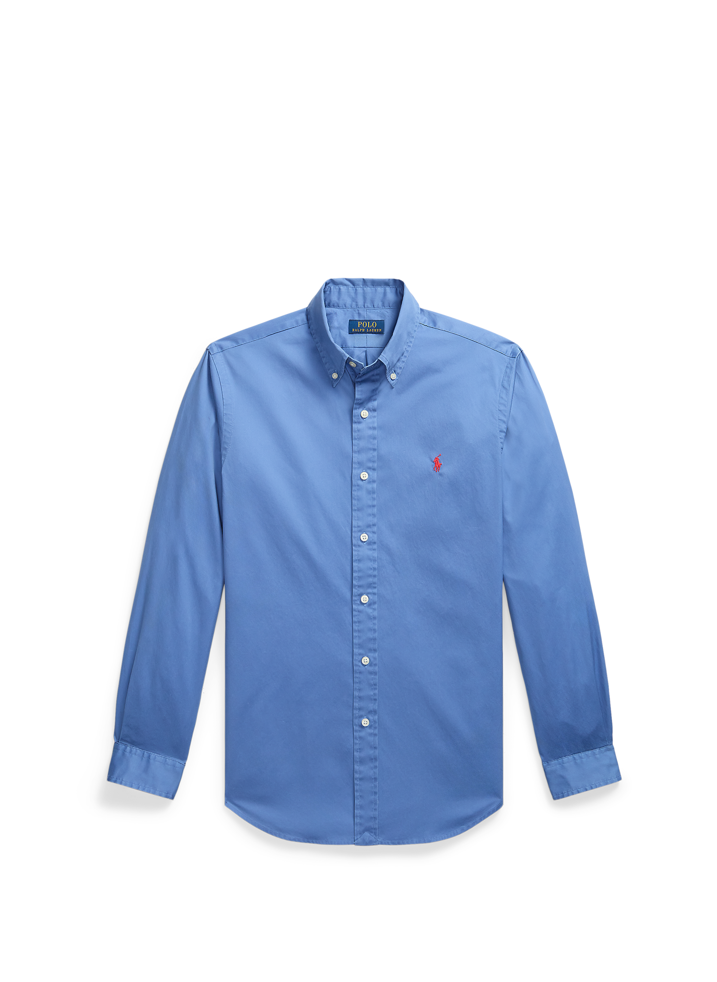 Chemise droite en coton POLO RALPH LAUREN Bleu