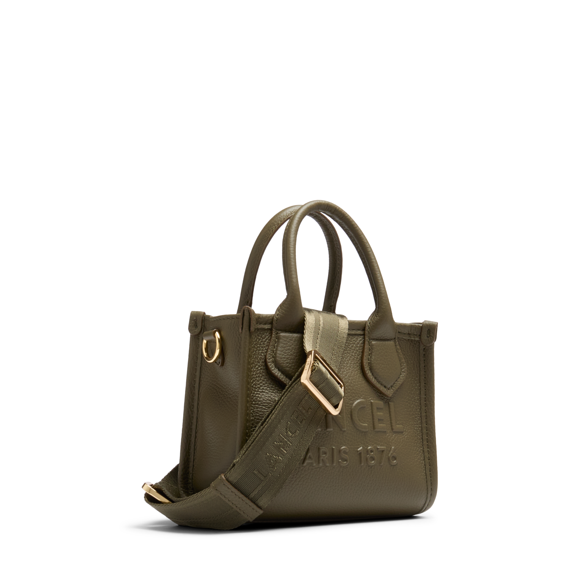 Mini sac cabas zippé double porté jour de lancel en cuir LANCEL Vert