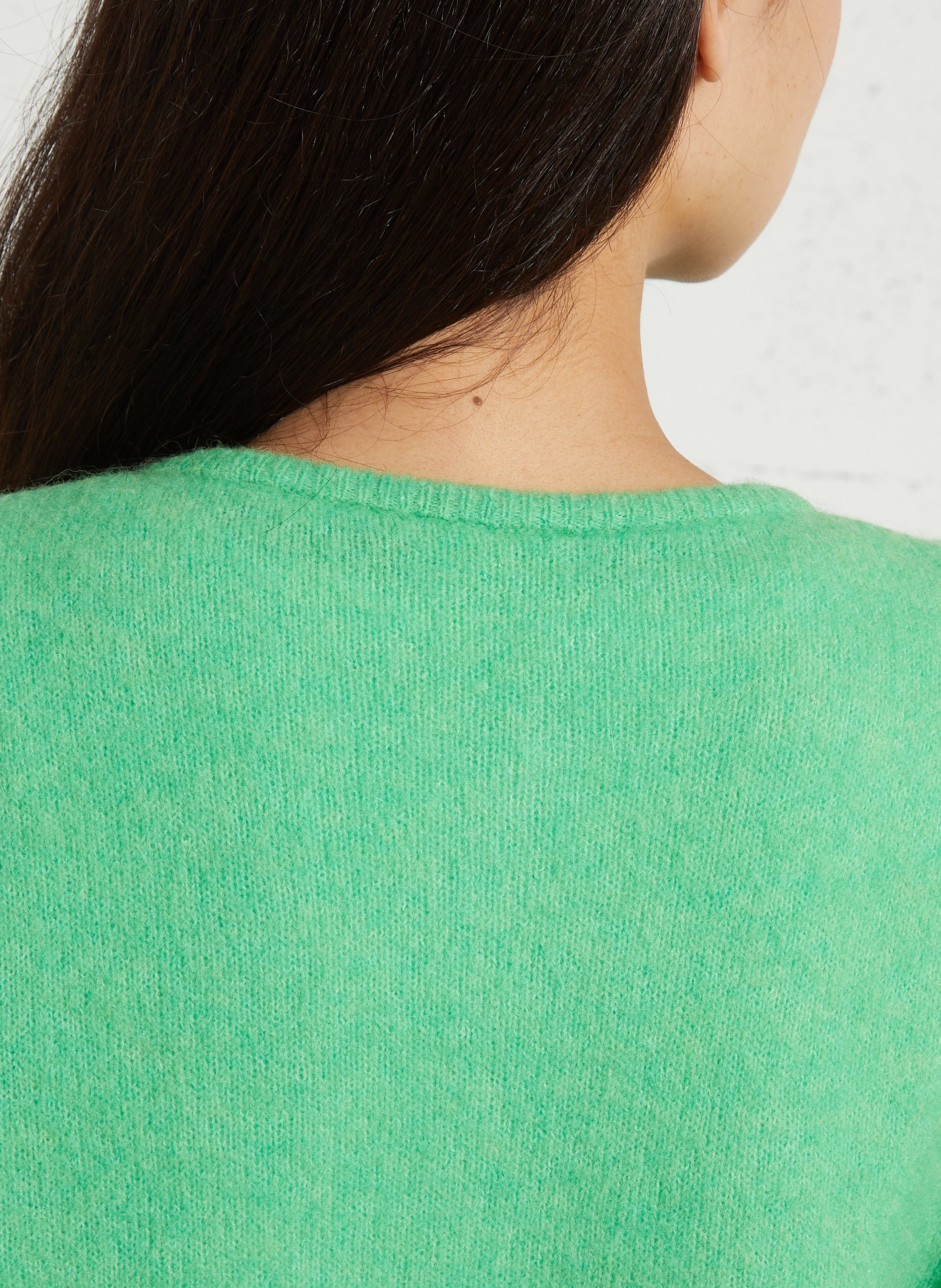 Gilet ample col rond en laine mélangée vitow AMERICAN VINTAGE Vert