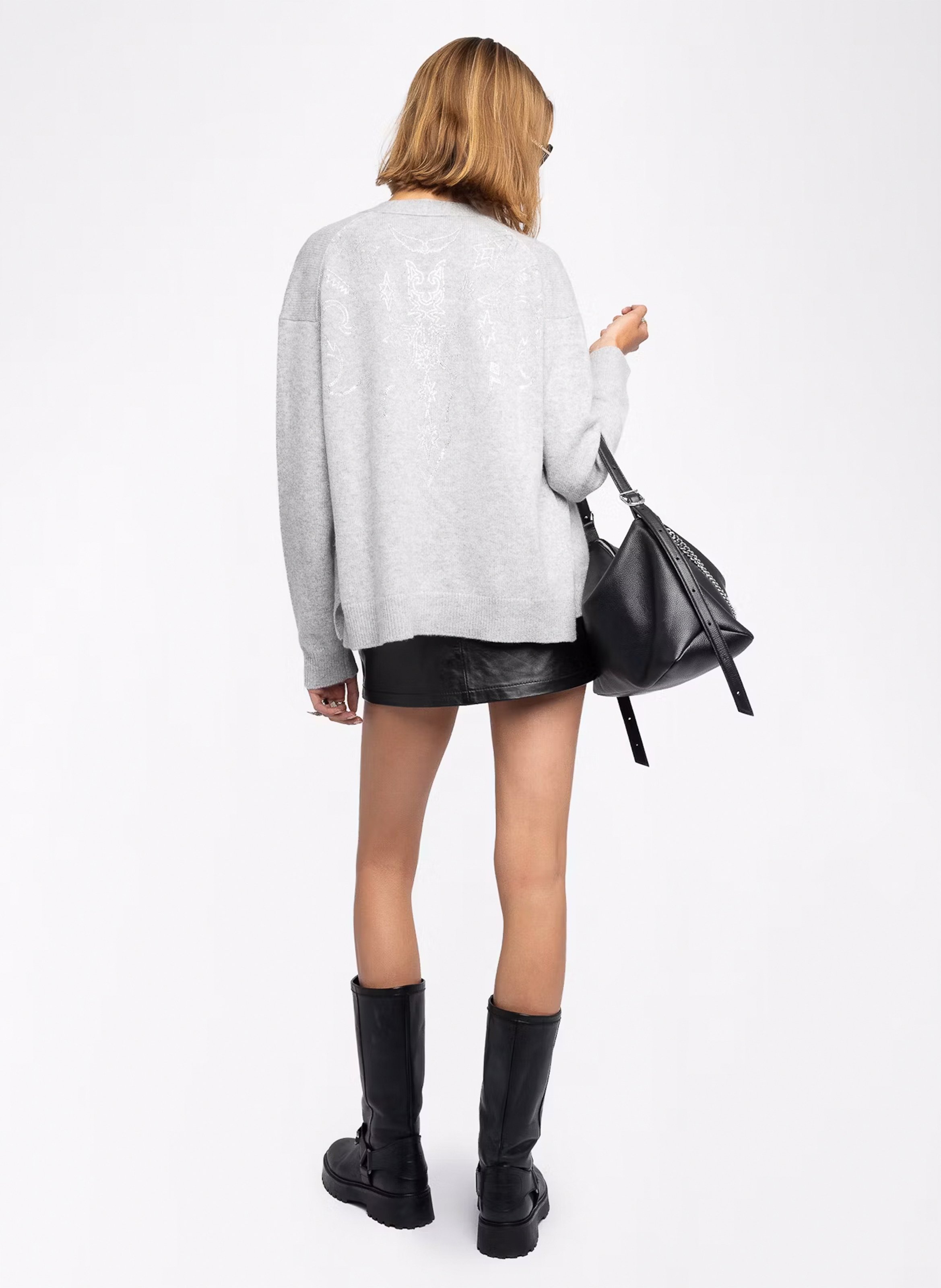 Gilet col v en cachemire salomy ZADIG&VOLTAIRE Gris