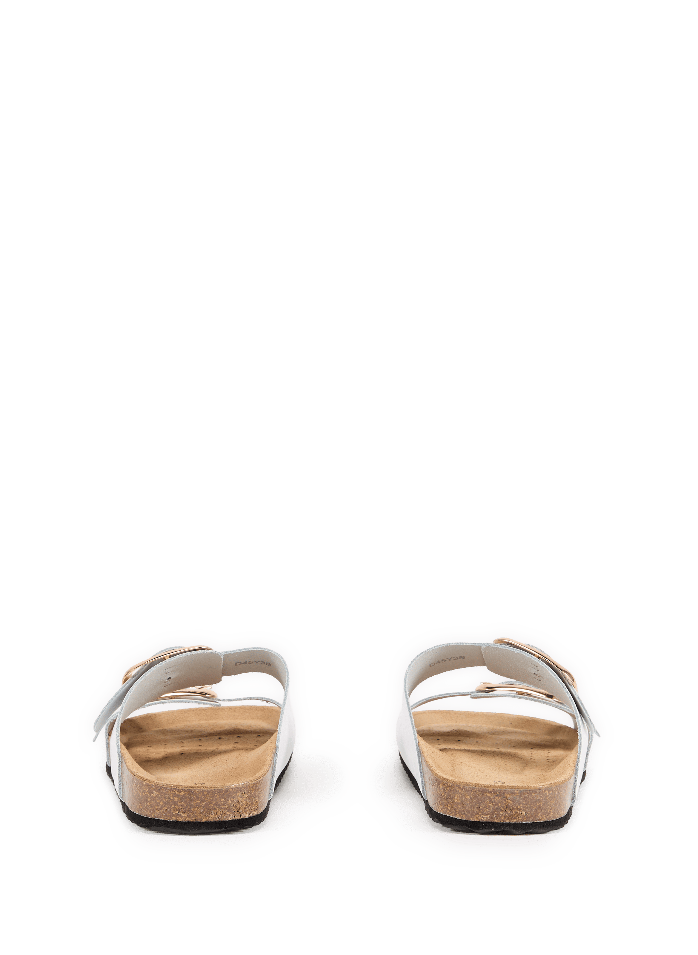 Mules Briona en cuir GEOX Blanc