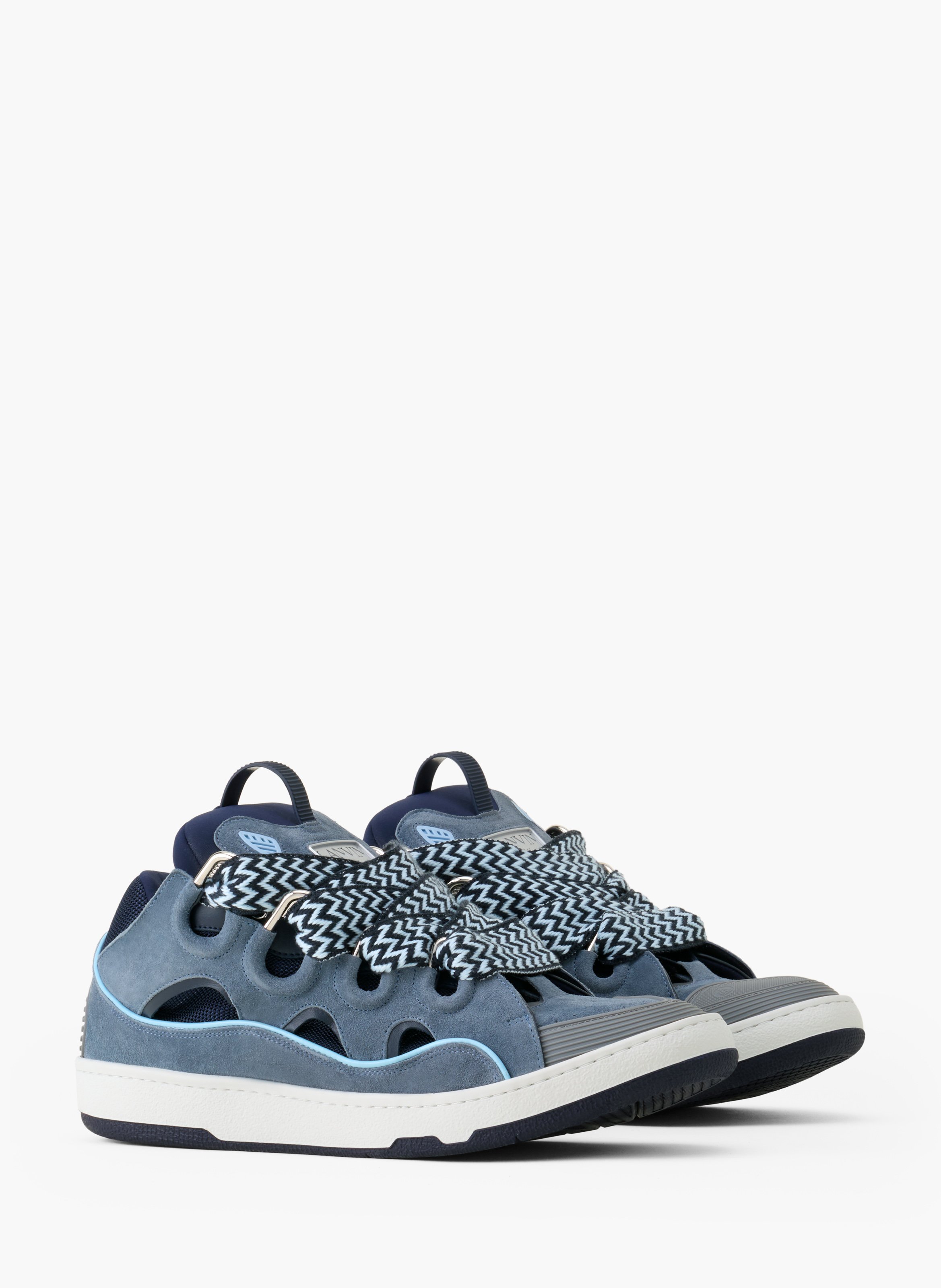 Sneakers curb en cuir LANVIN Gris