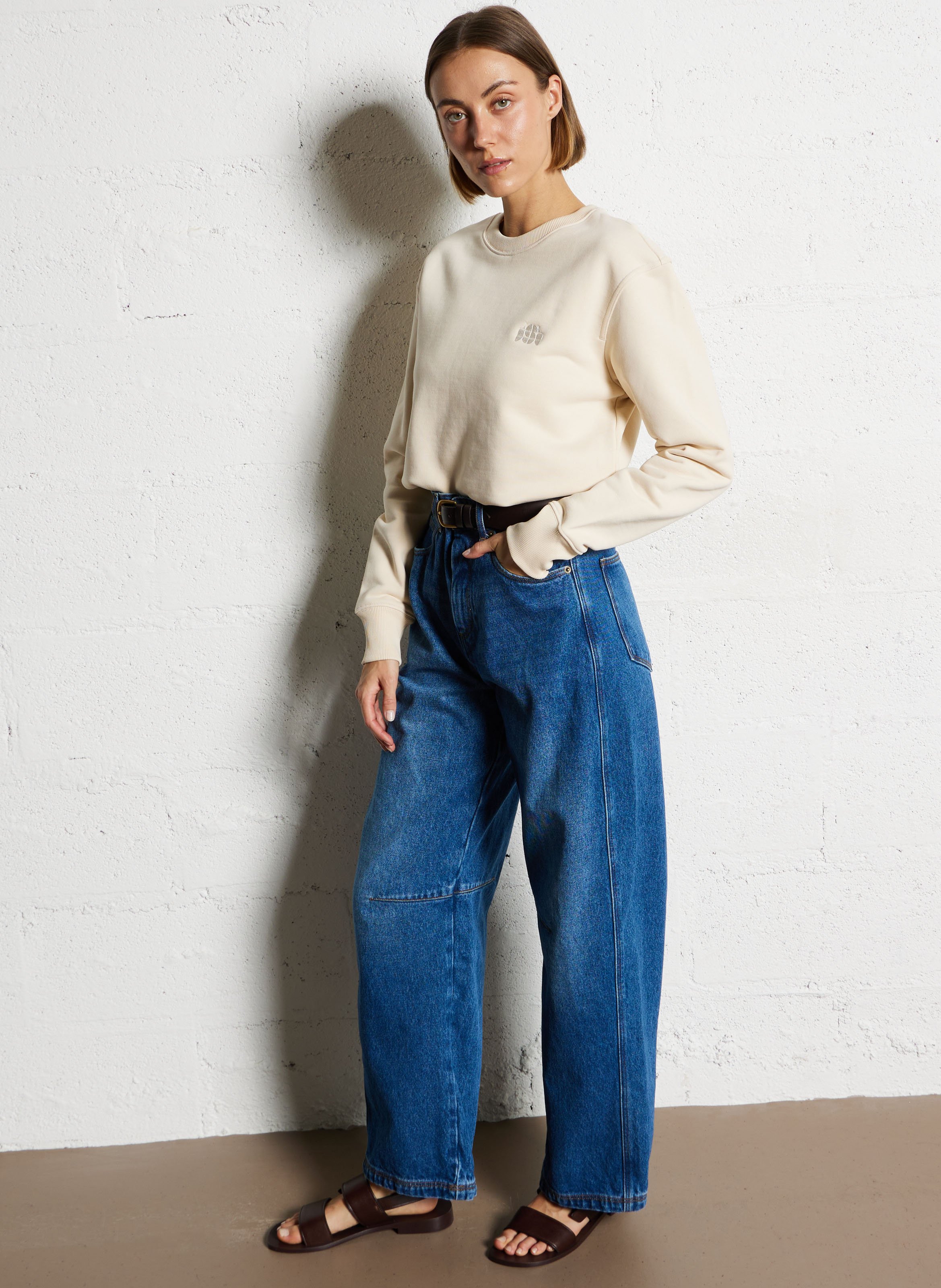 Jean large en coton eliott SOEUR Bleu