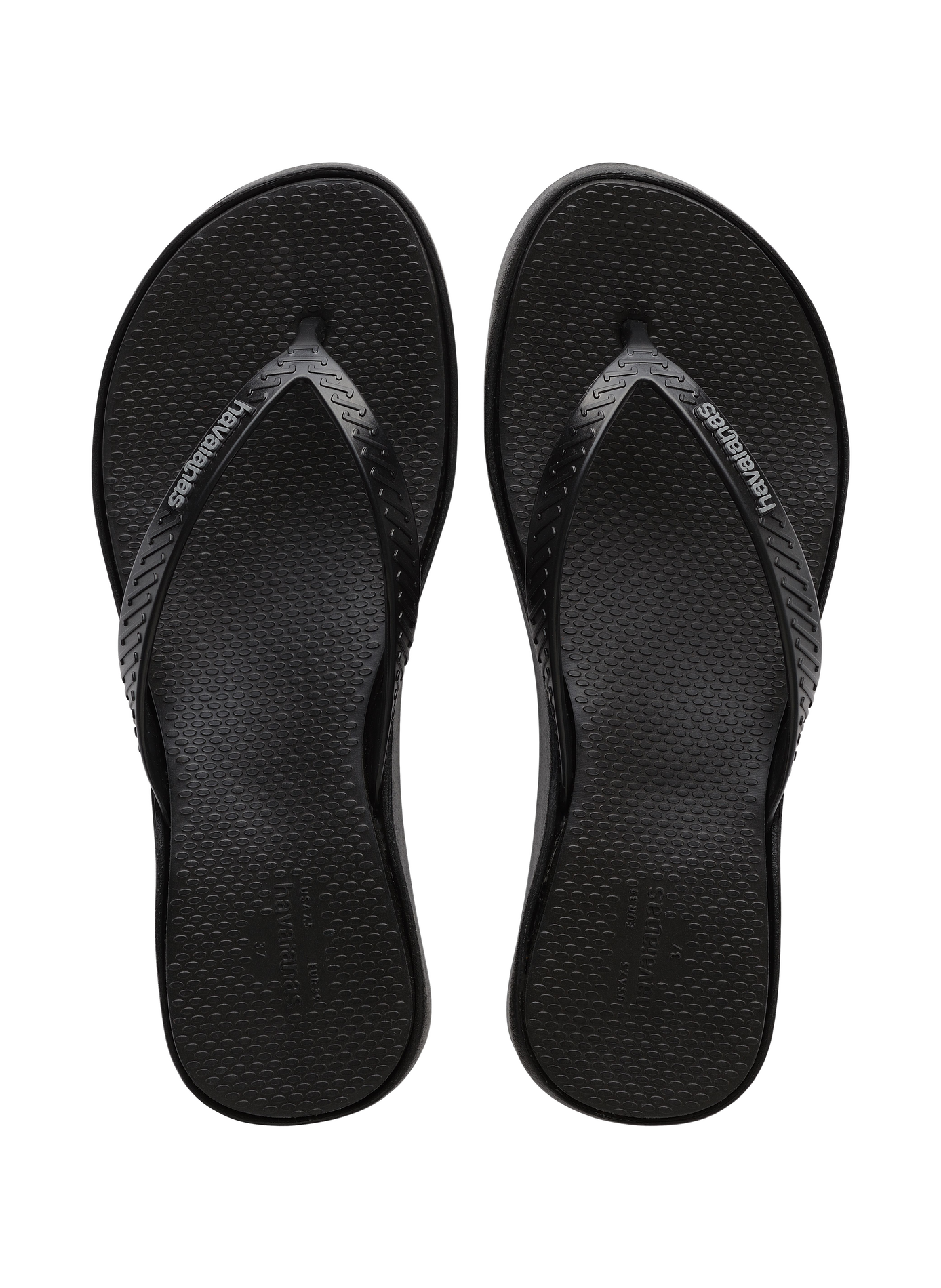 Tongs High Platform II compensées HAVAIANAS Noir