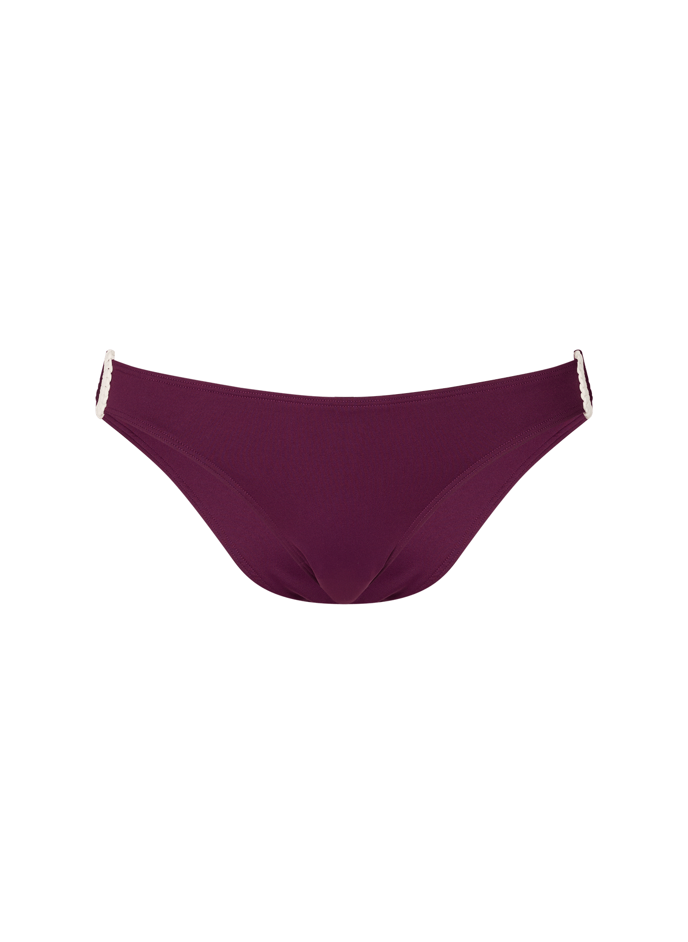 Bas de maillot de bain à détail macramé sur les côtés D NU D Rouge
