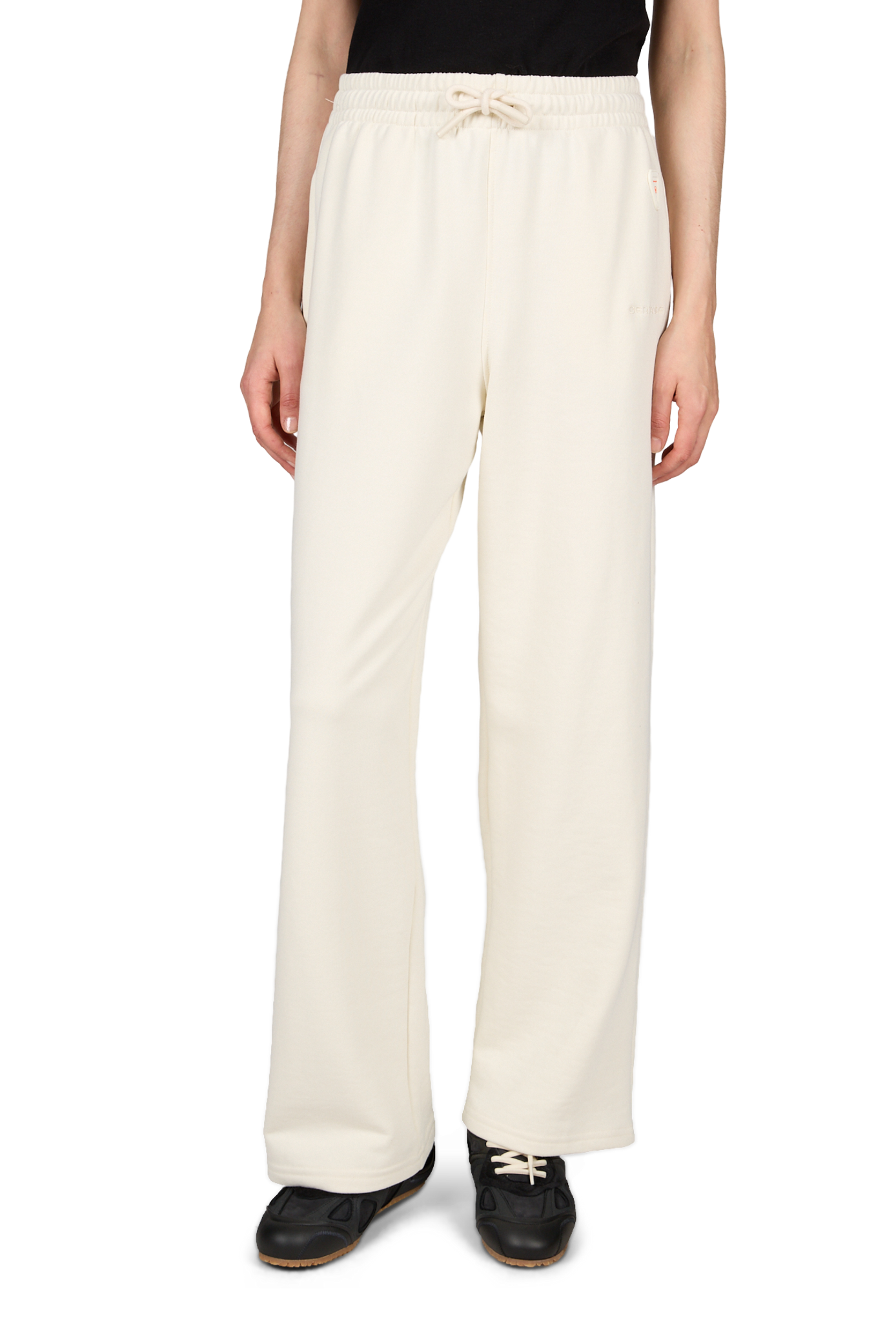 Pantalon de survêtement droit en coton mélangé GERTRUDE ET GASTON Beige