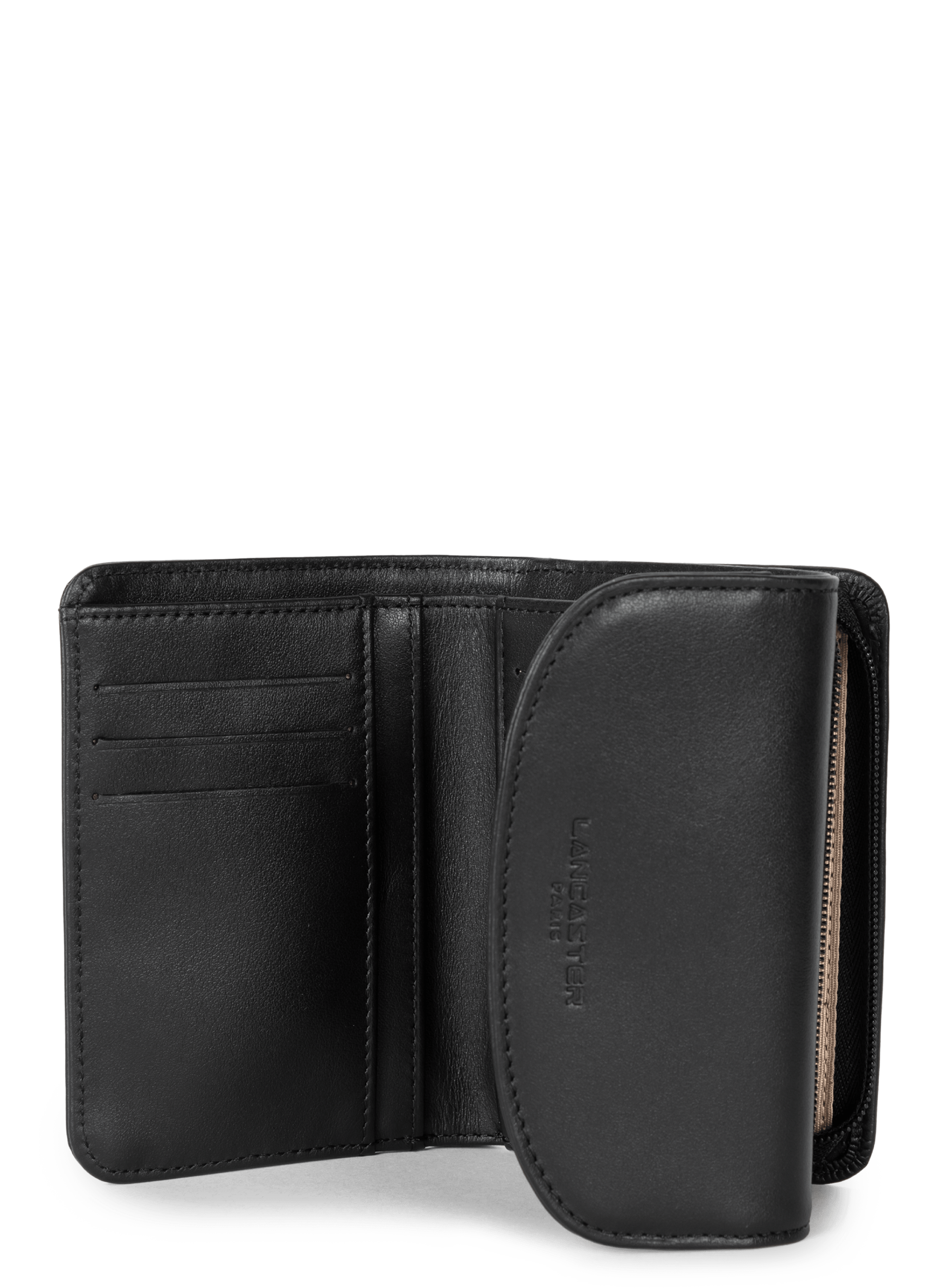 Back to back wallet - paris pm LANCASTER Black