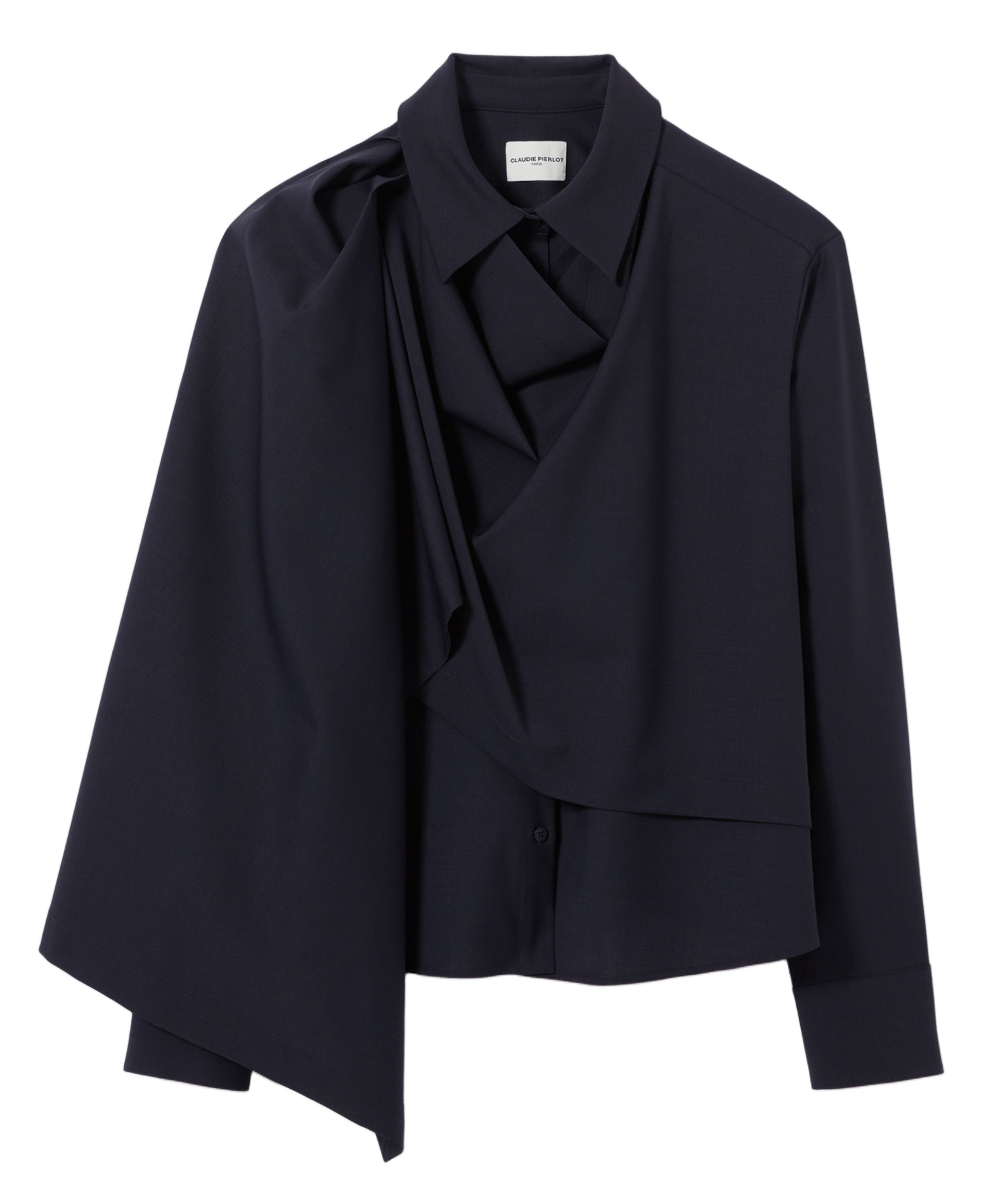 Chemise oversize en laine mélangée CLAUDIE PIERLOT Bleu