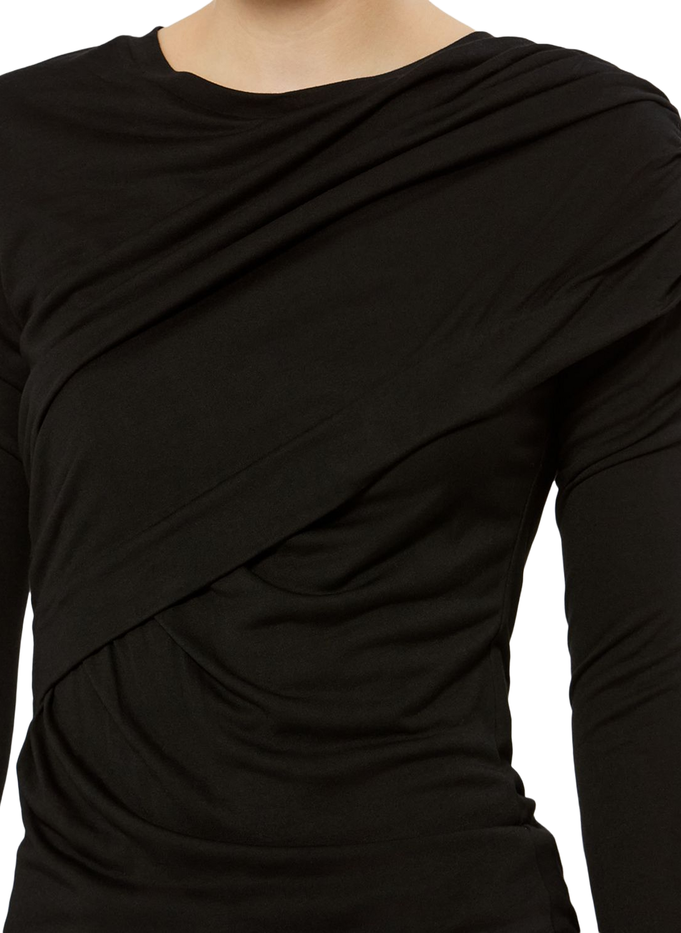 Top in drapiertem Jersey ISABEL MARANT Schwarz