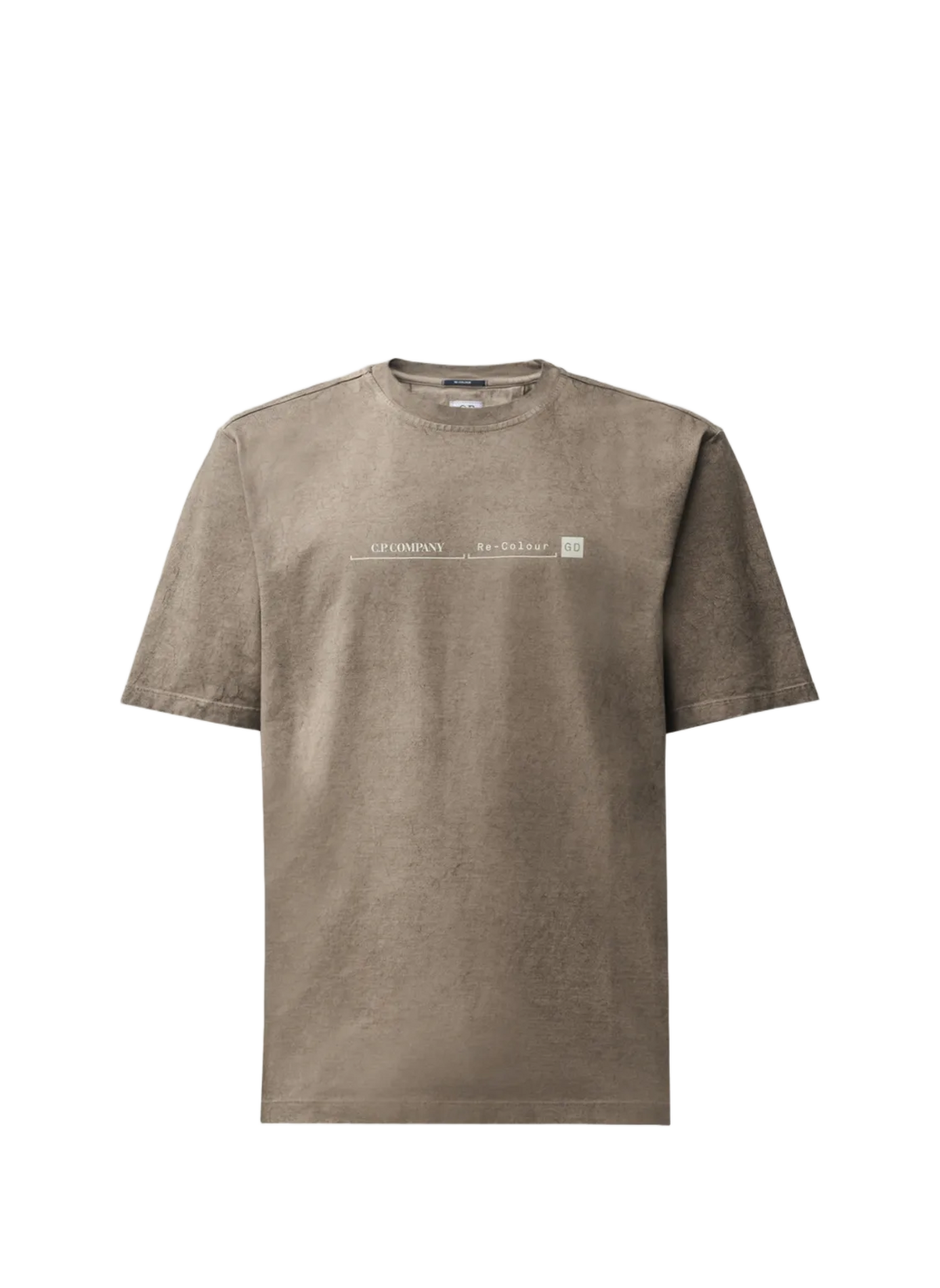 Logo cotton T-shirt CP COMPANY Brown
