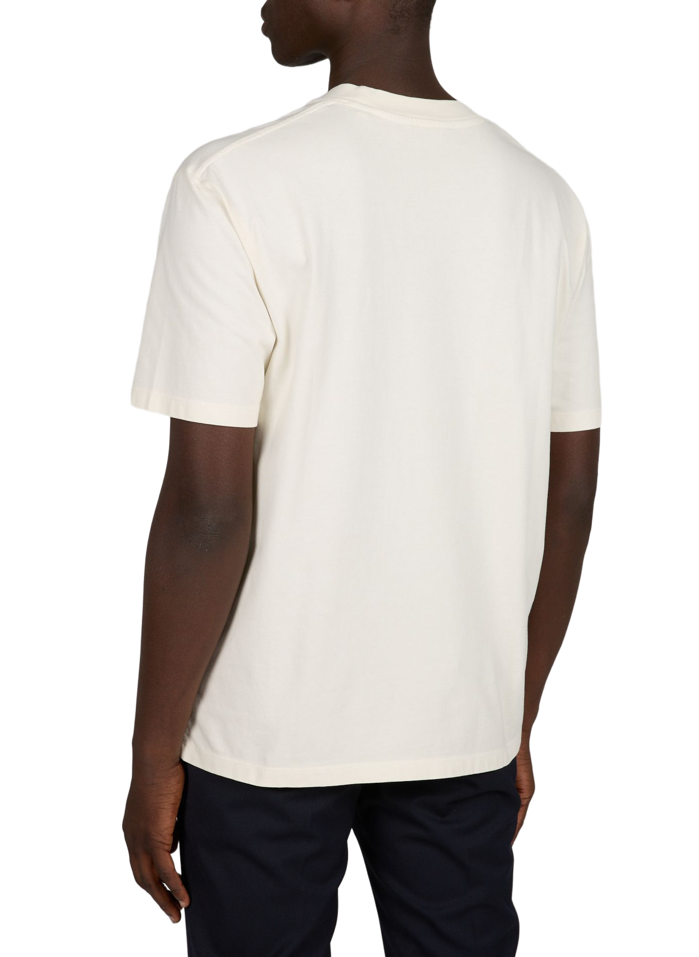 T-shirt with chest embroidery in blended cotton MINIMUM White