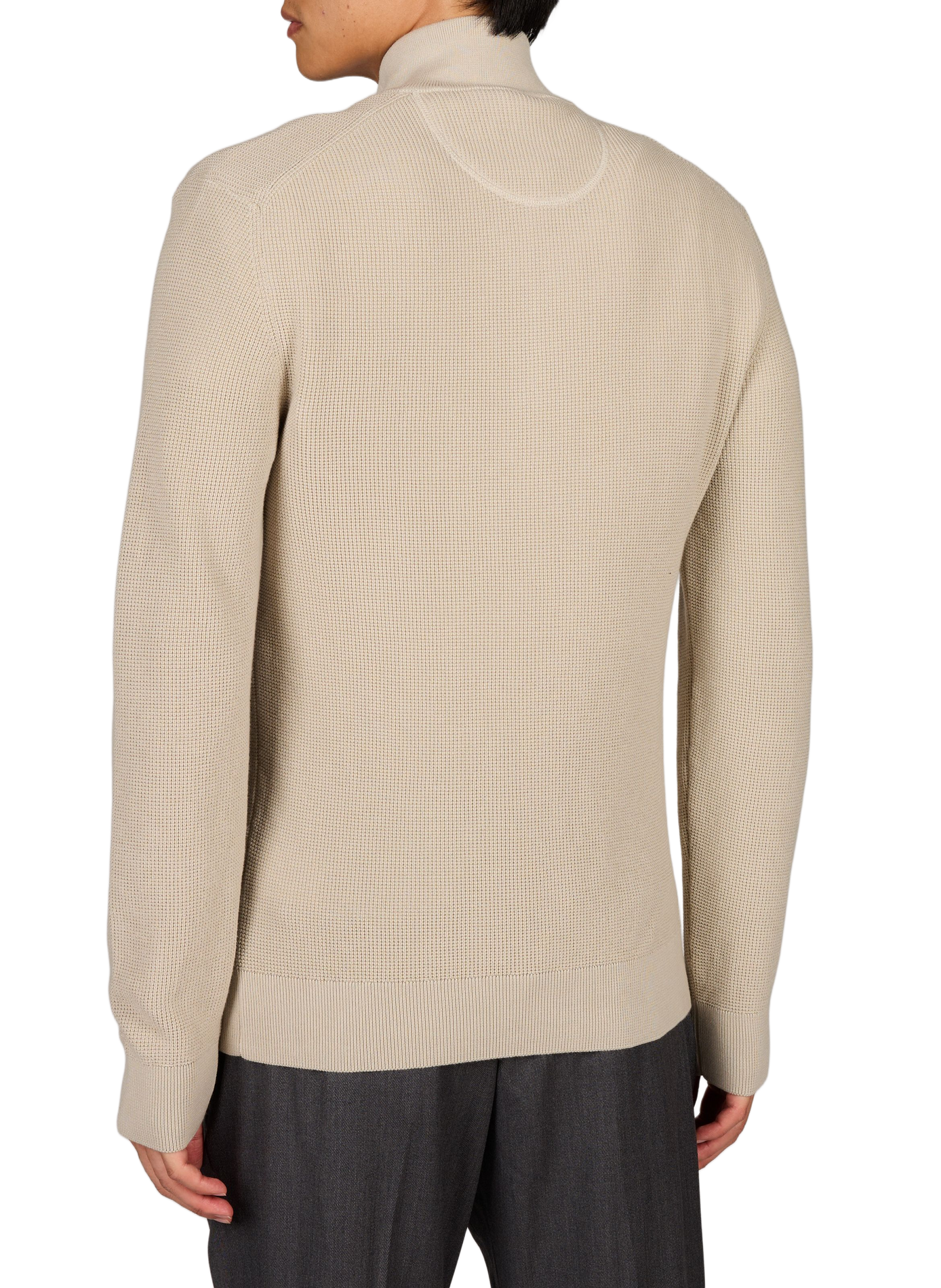Pantaloni dritti con logo ricamato in cotone GANT Beige