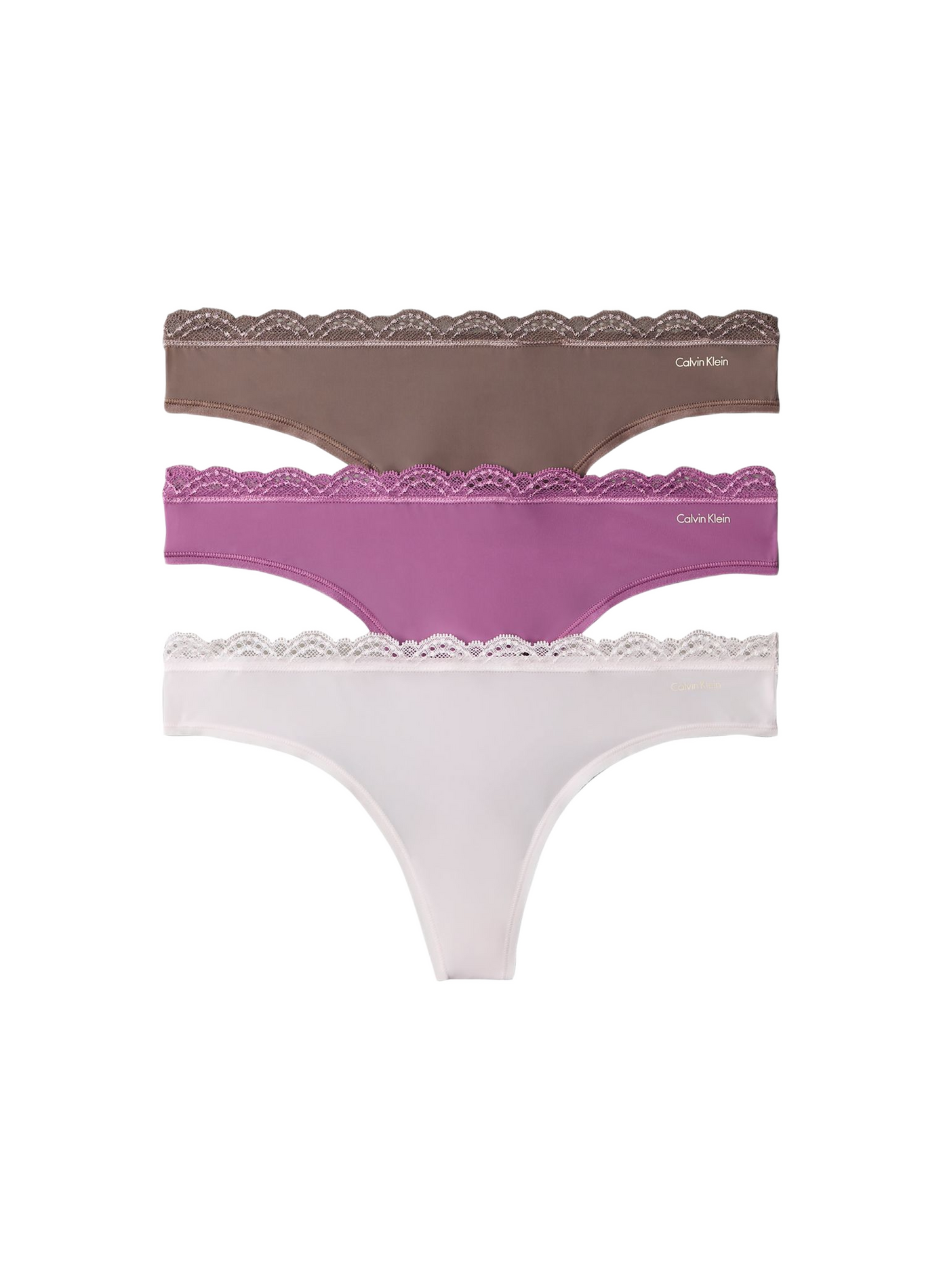 Set of three lace panties CALVIN KLEIN Multicolour