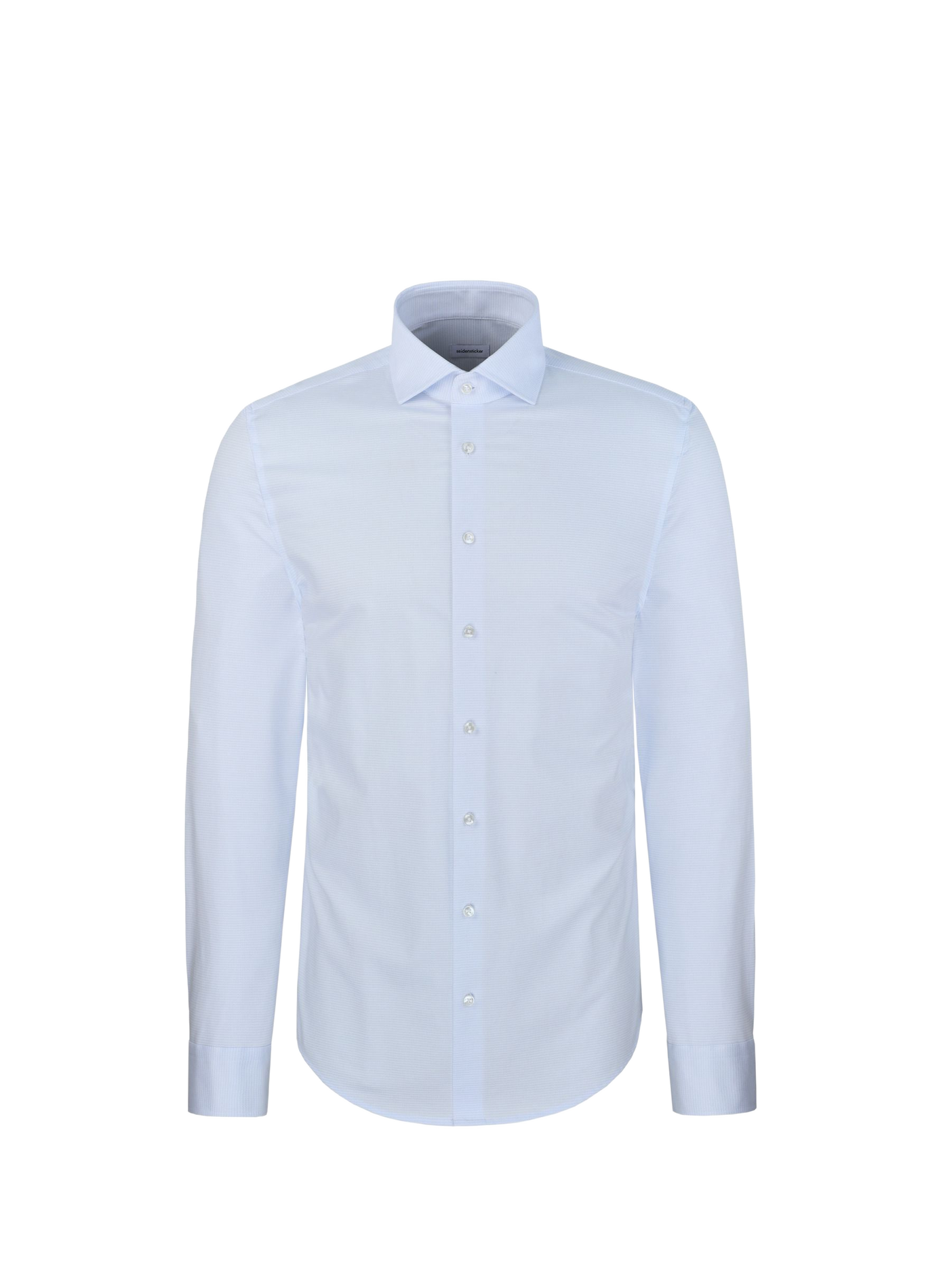Straight classic collar plain shirt SEIDENSTICKER Blue