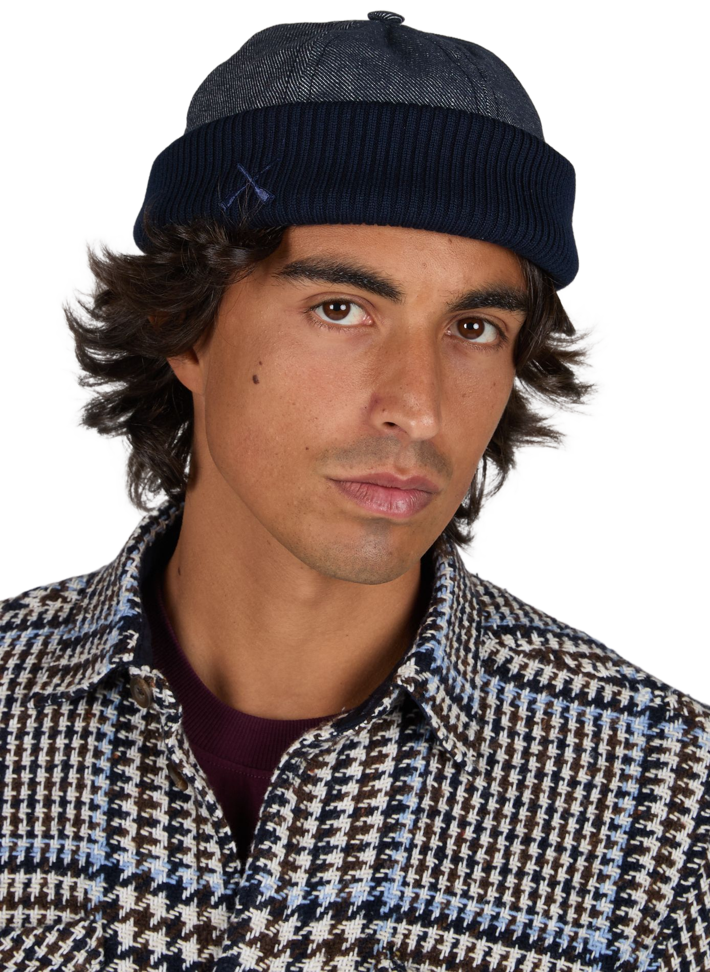 Cotton blend hat BETON CIRE Blue