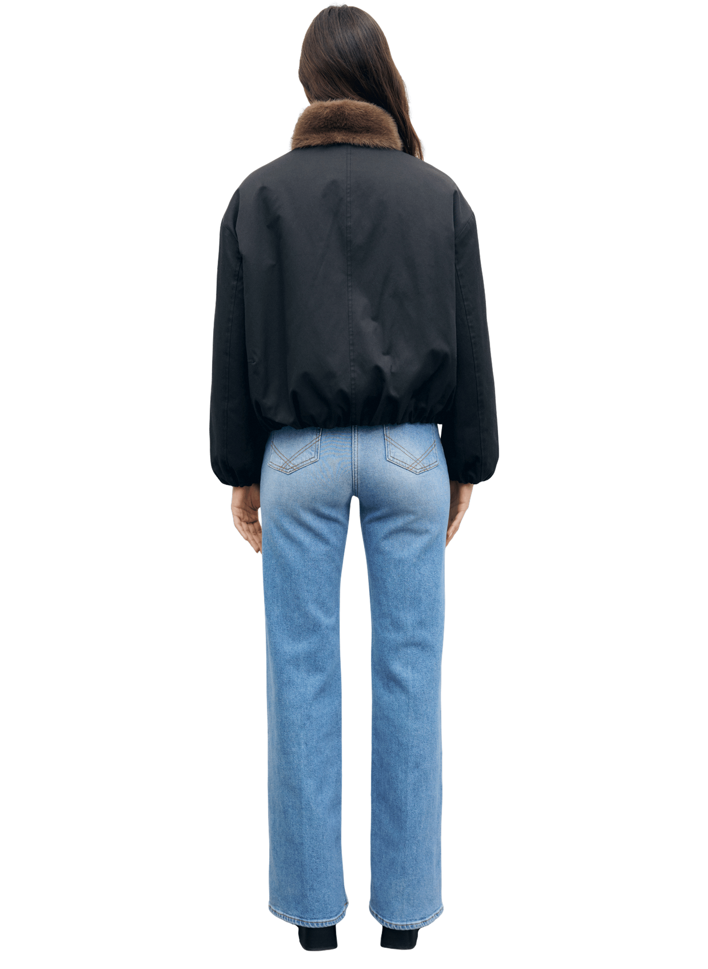 Parka courte fourrée et réversible - aurora GERARD DAREL Marron