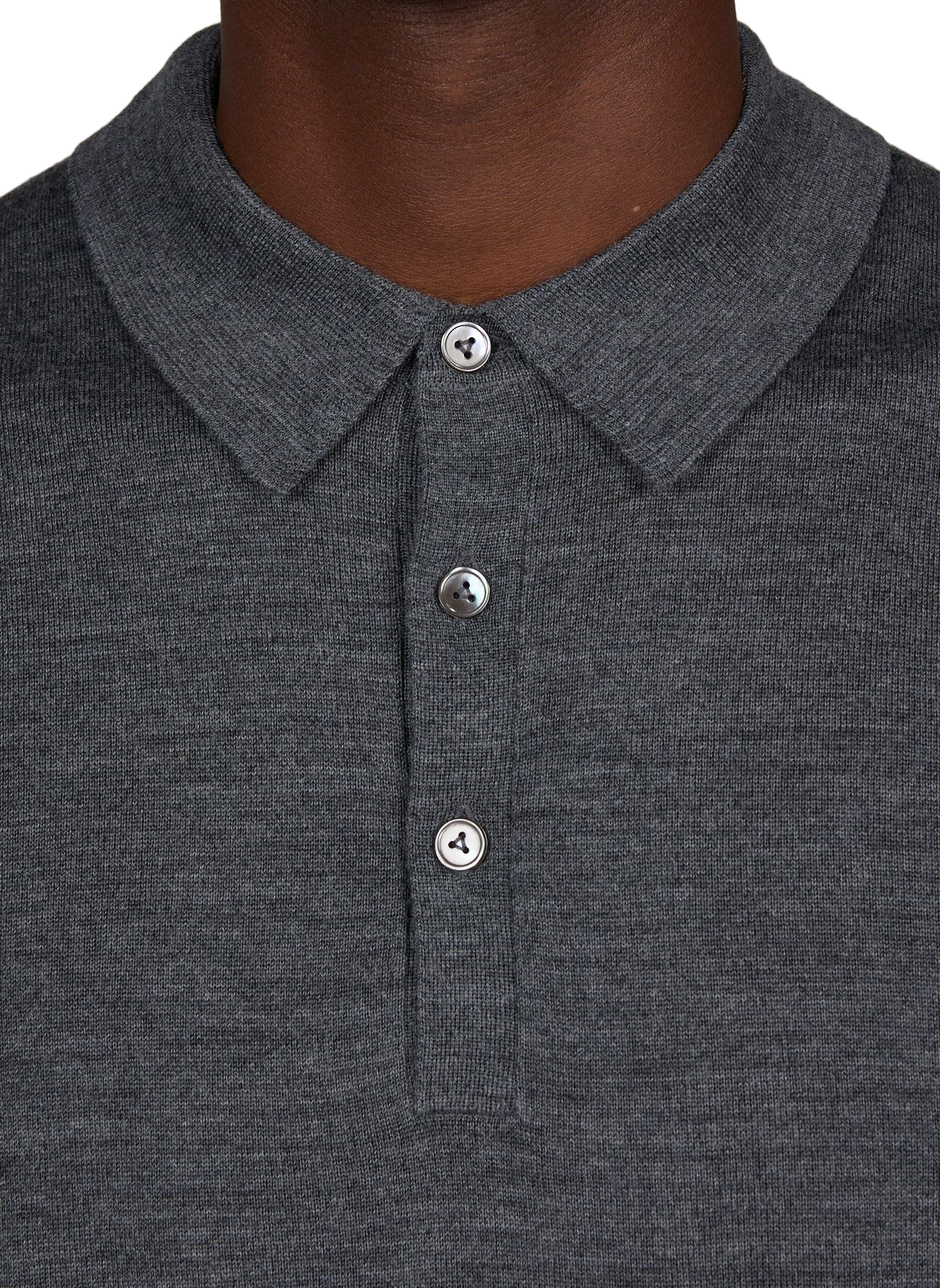 Buttoned wool jumper VAN LAACK Grey