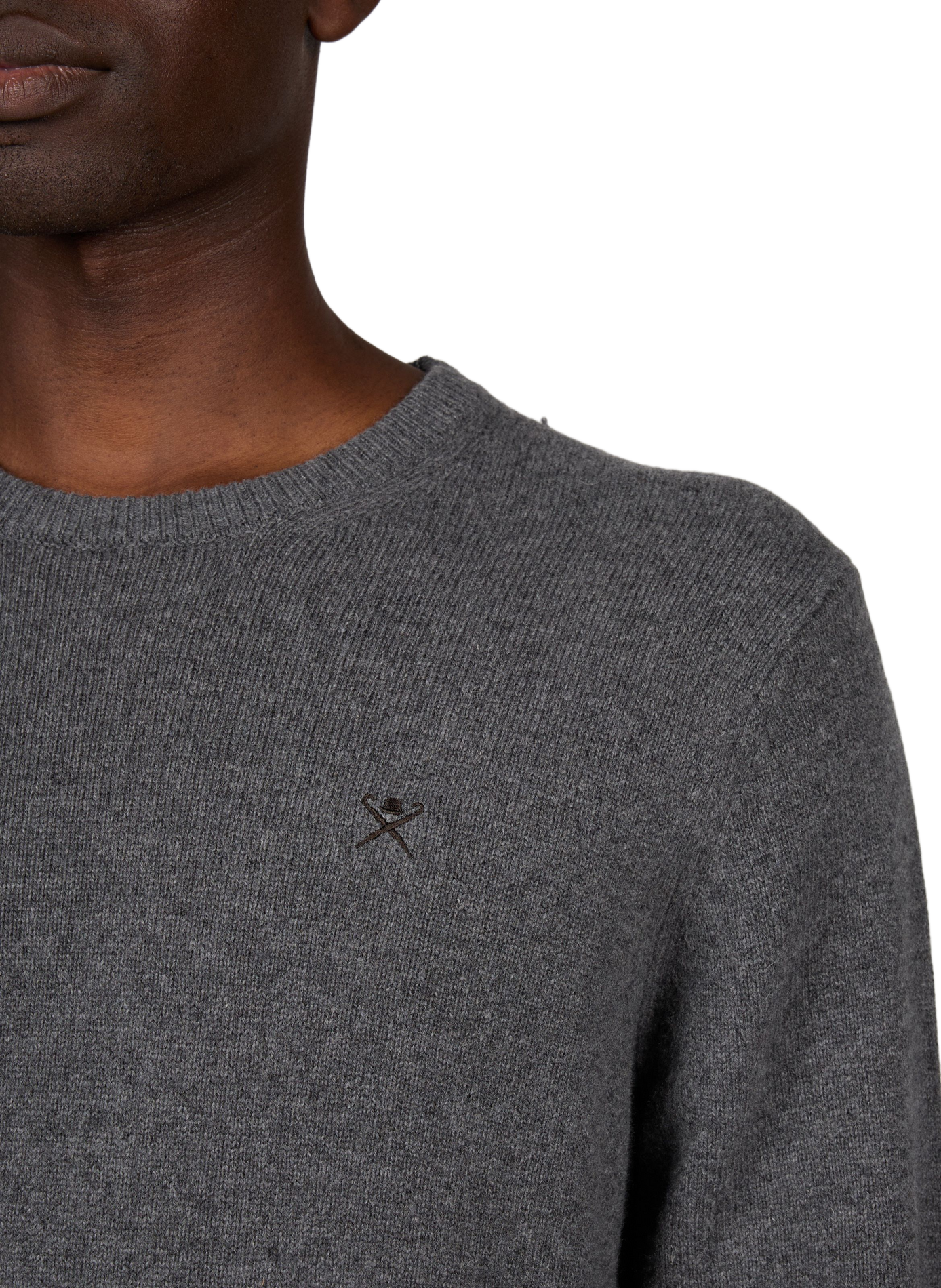 Straight wool jumper | Grey HACKETT Men
