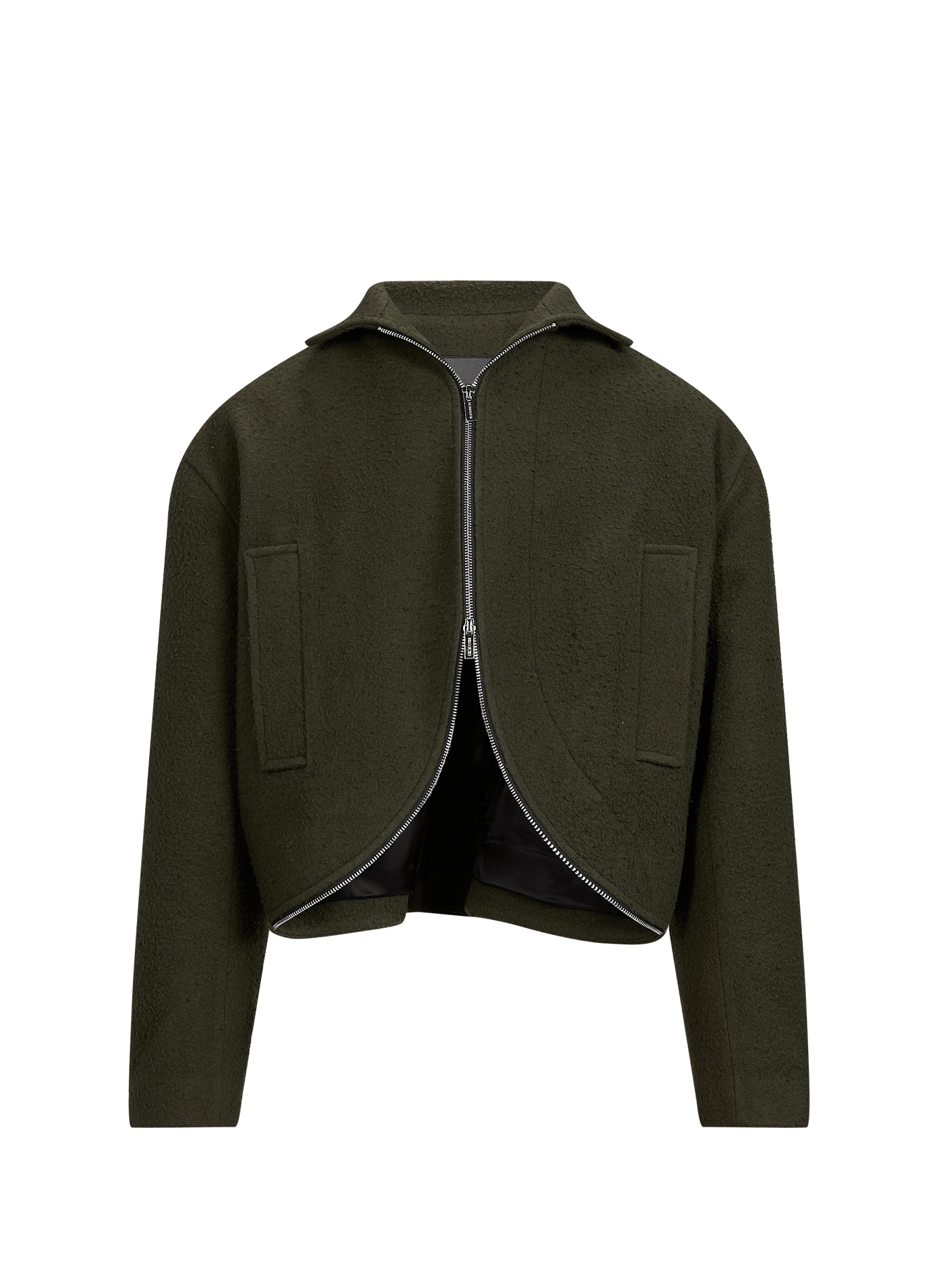 Veste oversize en laine mélangée