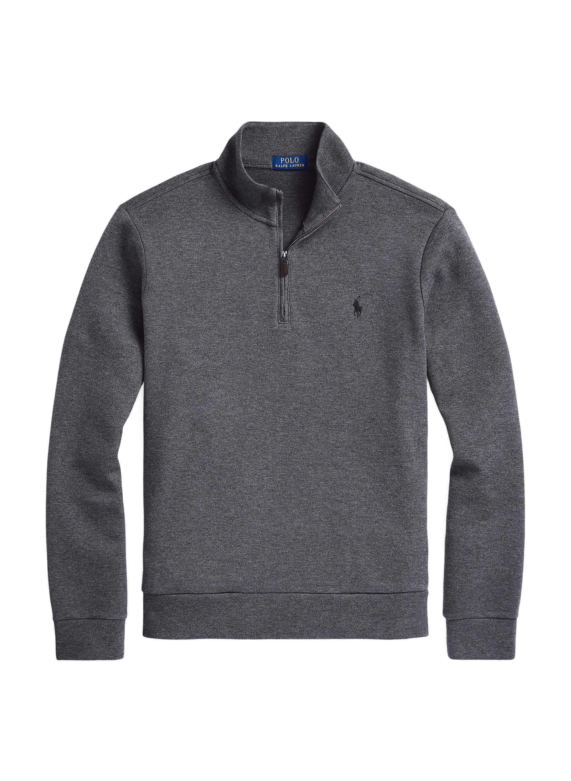 Pull col zippé en coton