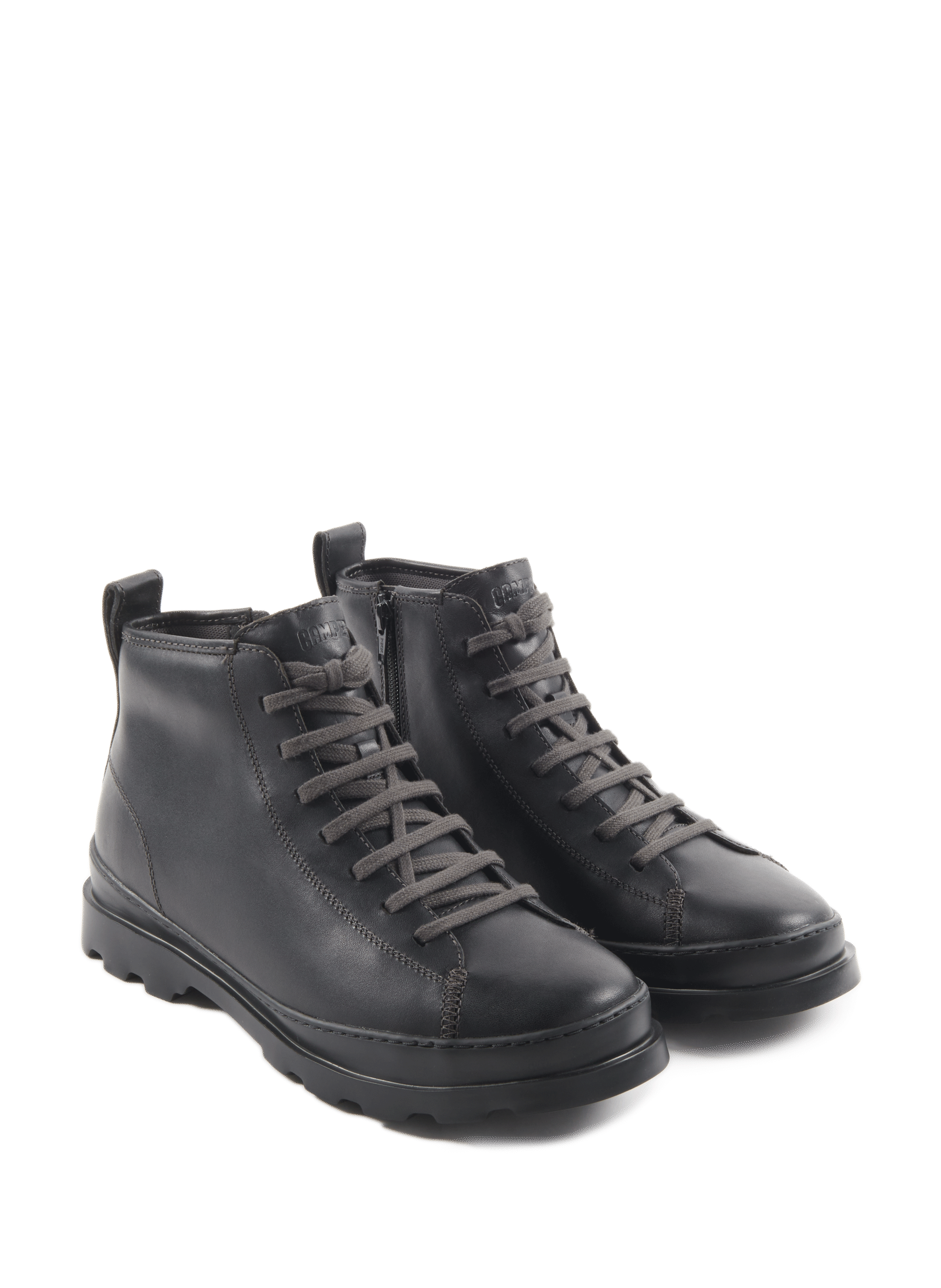 Bottines à lacets en cuir